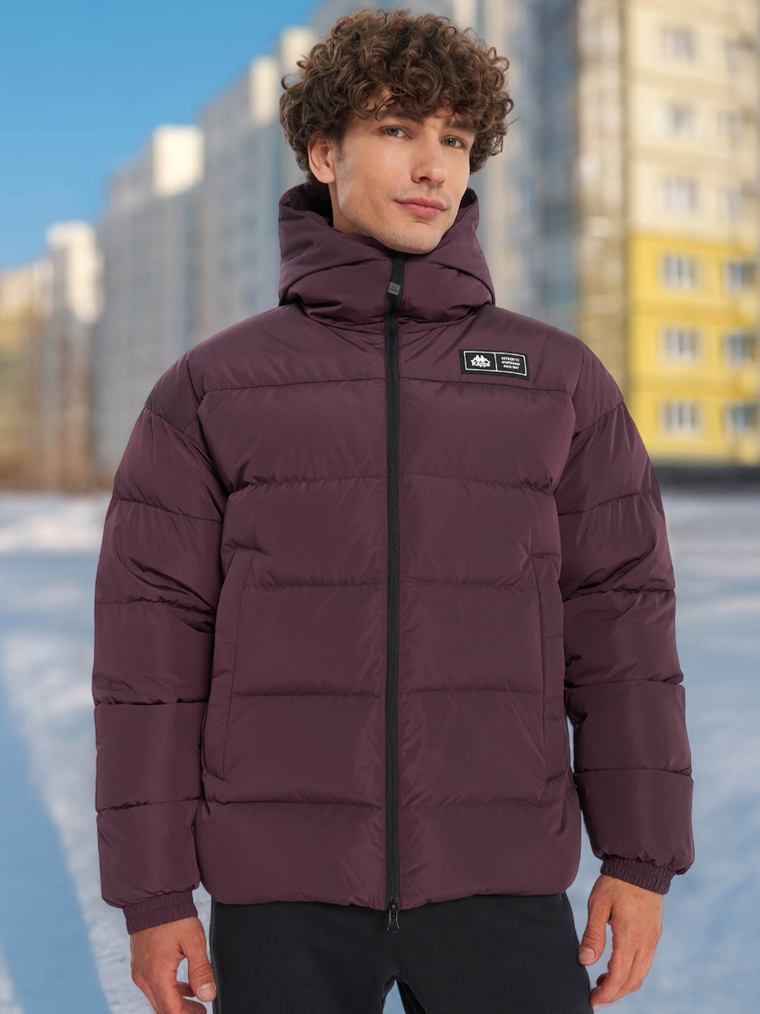 Пуховик мужской Kappa Paffuta, Красный