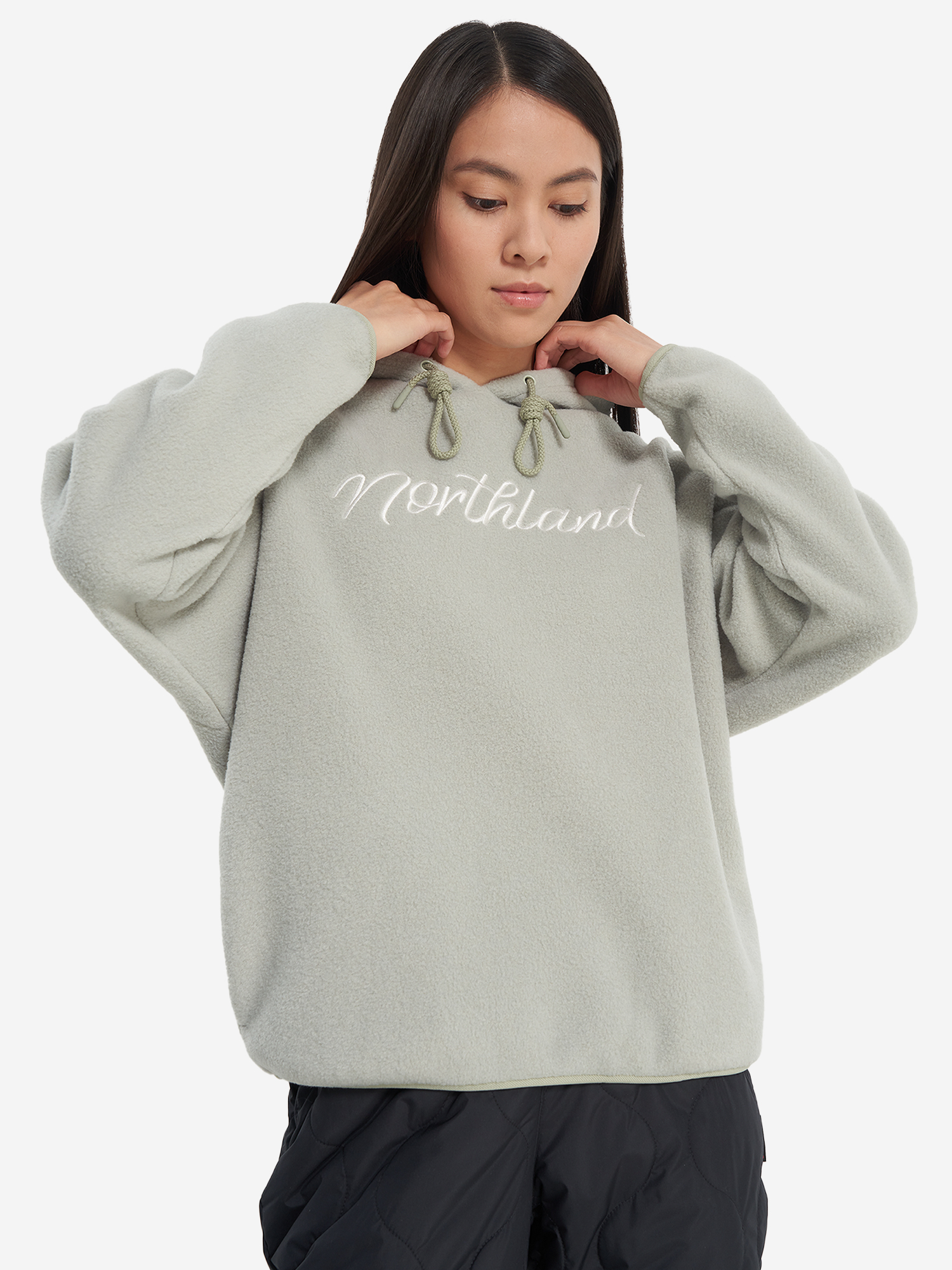 Худи женское оверсайз Northland, Серый