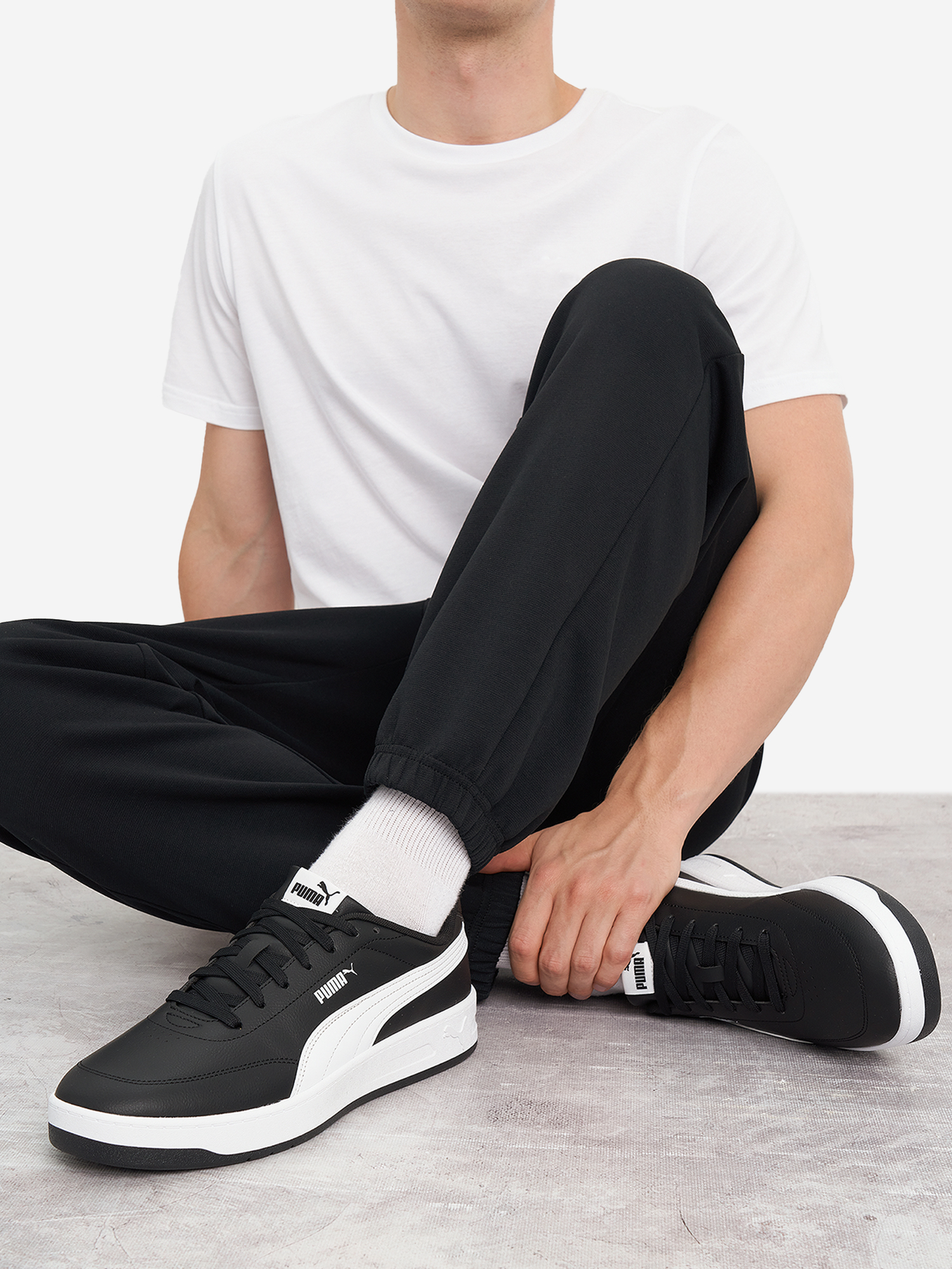 Кеды мужские PUMA Court Classic Clean, Черный