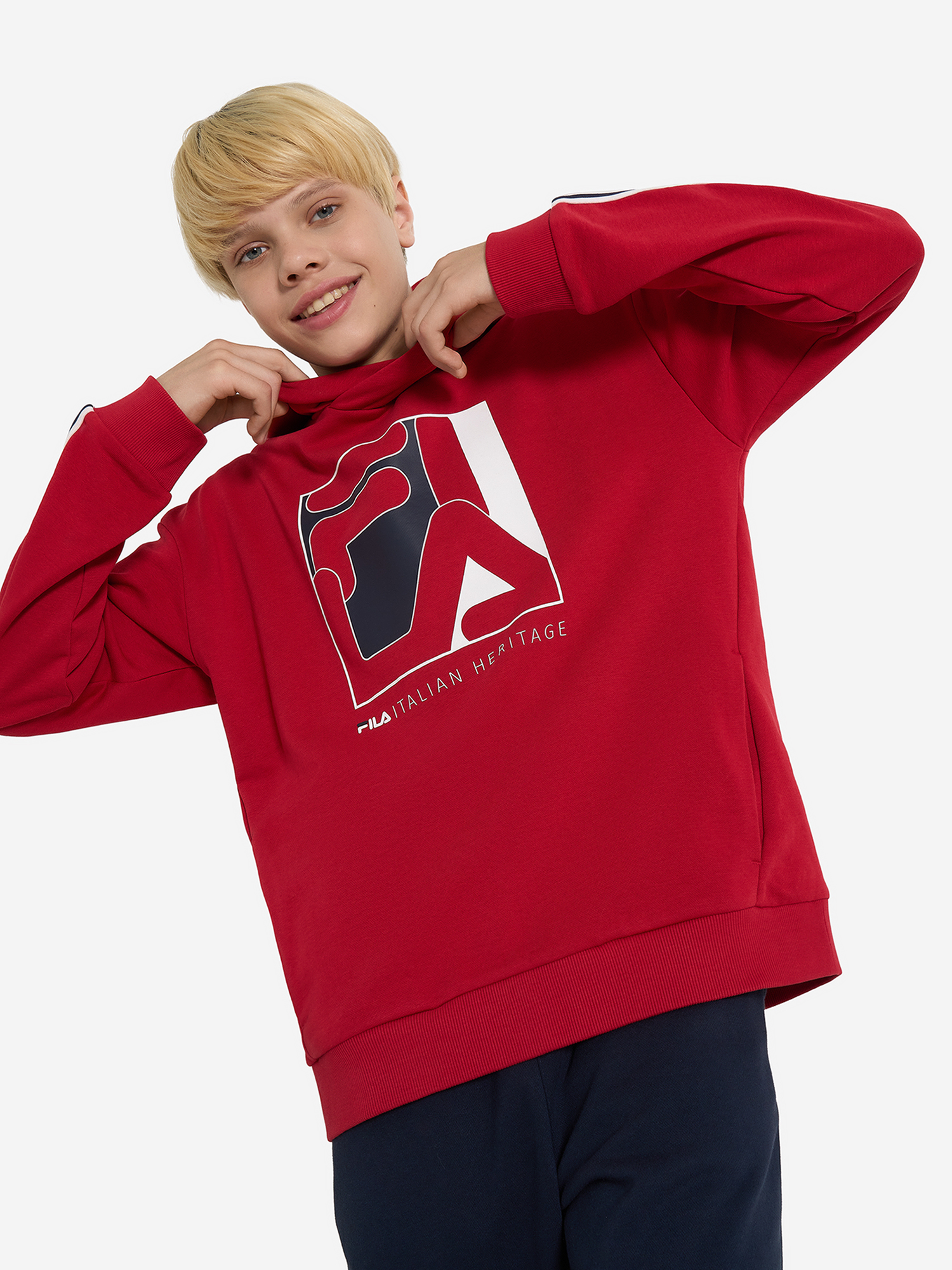 Худи для мальчиков FILA, Красный