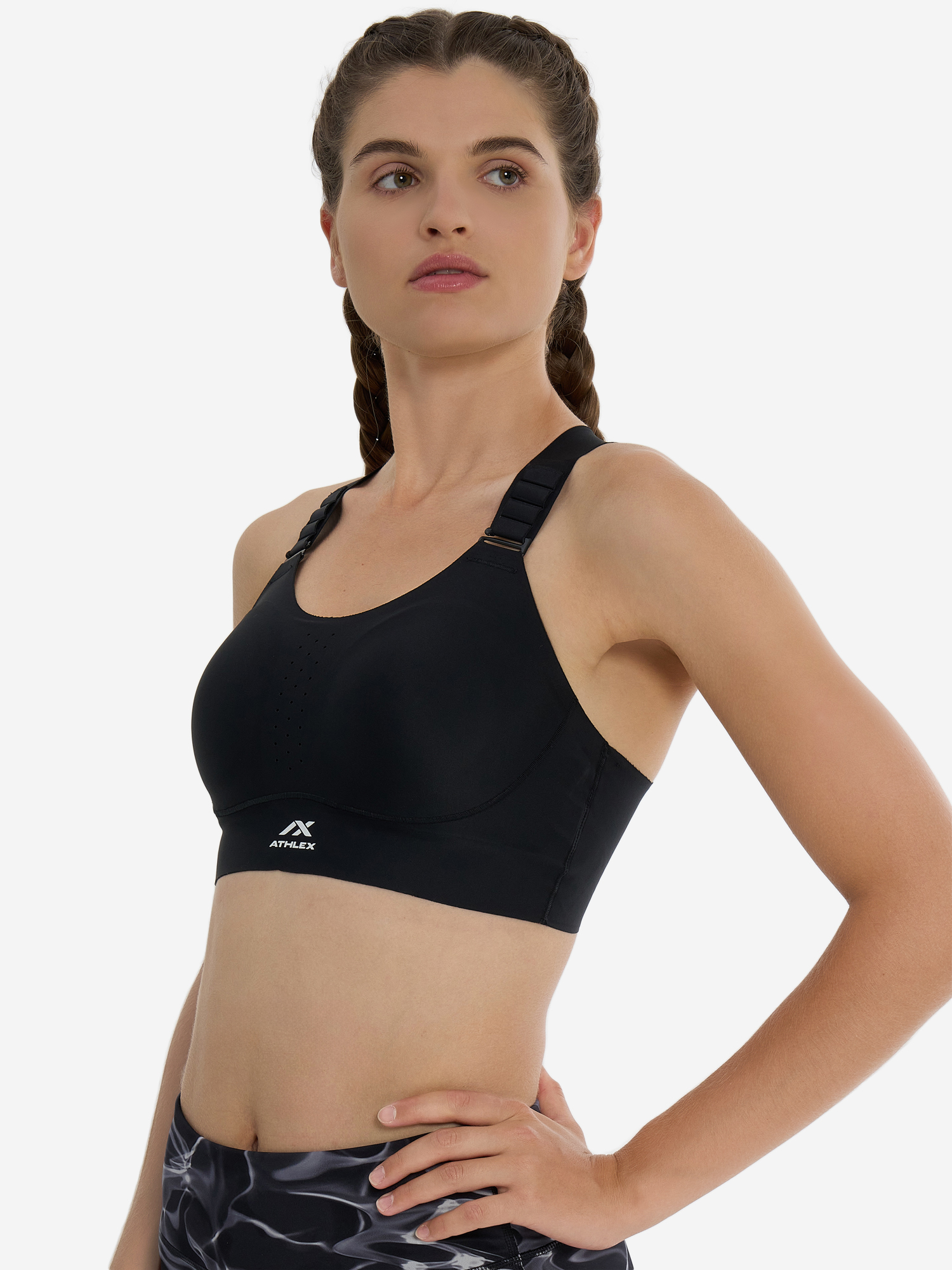 Топ бра спортивный Athlex, Черный