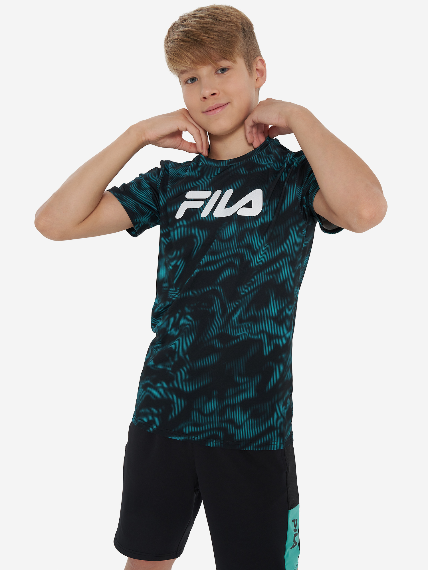Футболка для мальчиков FILA, Черный