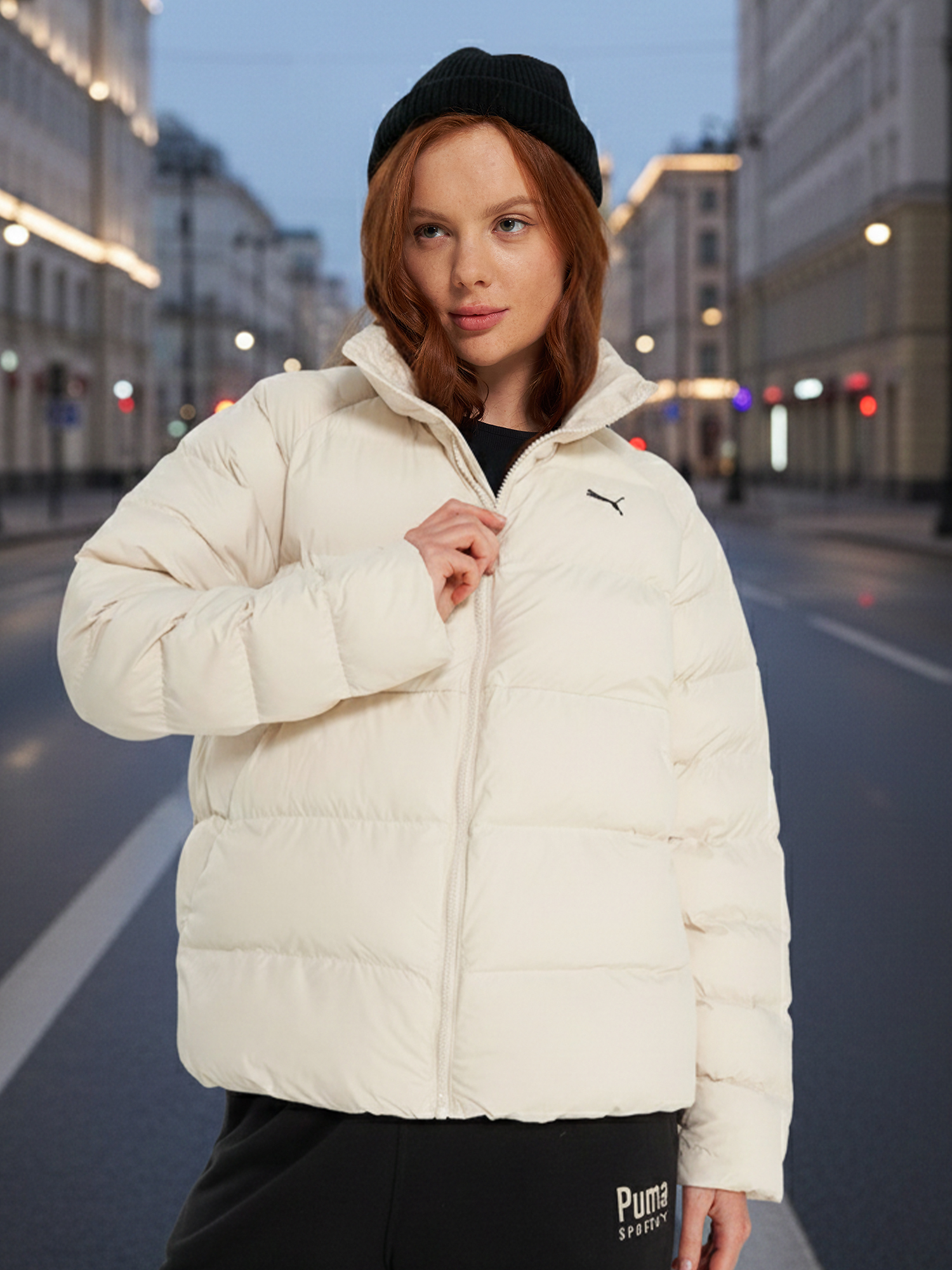 Пуховик женский PUMA, Бежевый