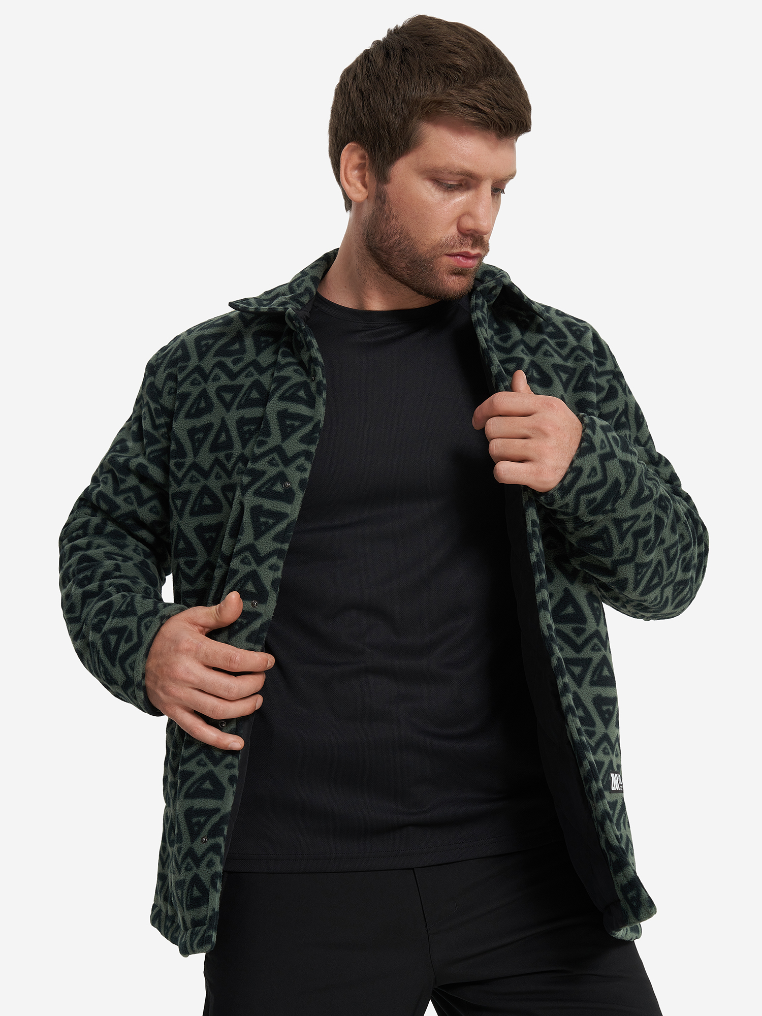 Джемпер флисовый мужской Ziener Ronno, Зеленый