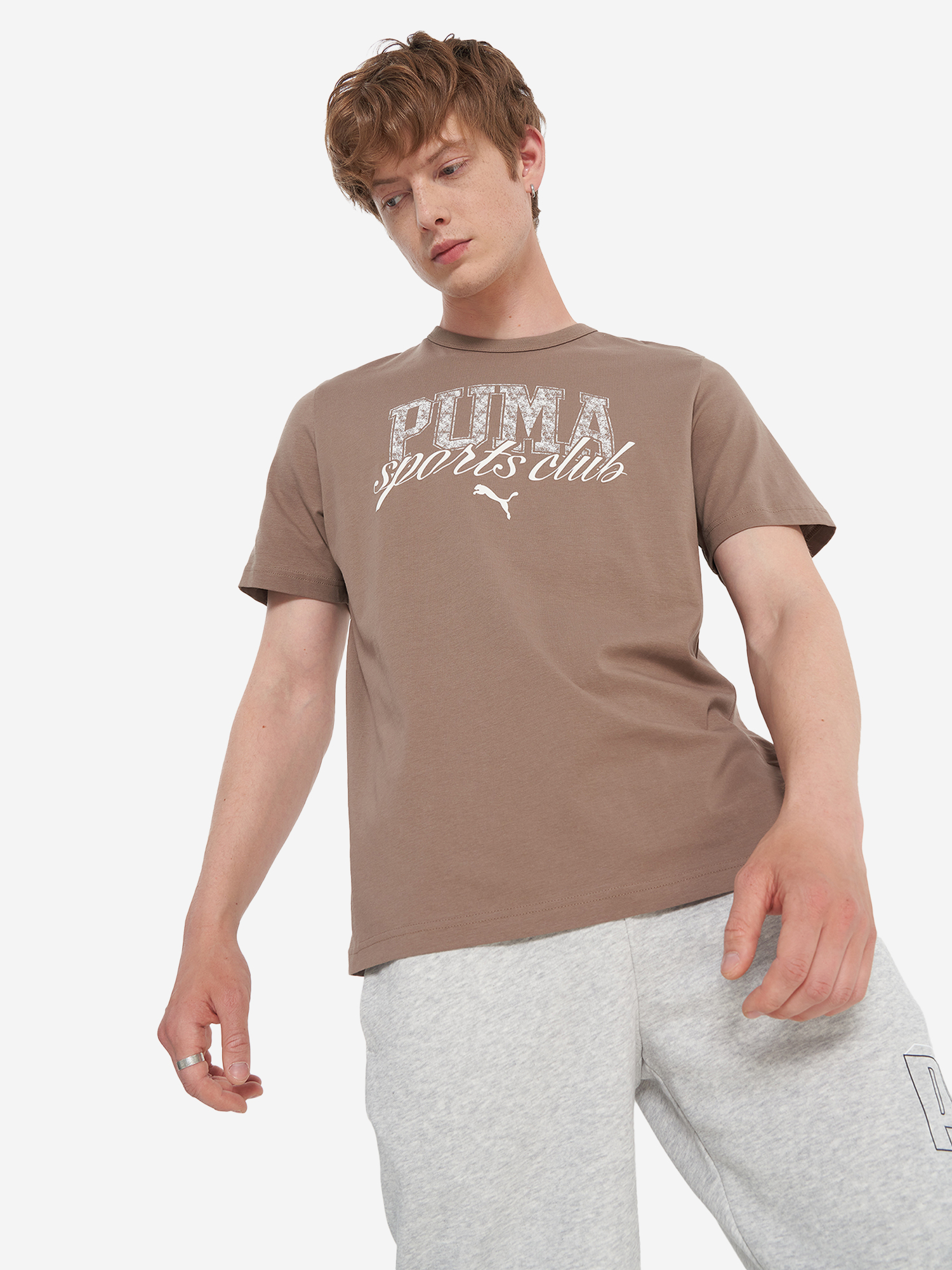 Футболка мужская PUMA, Коричневый