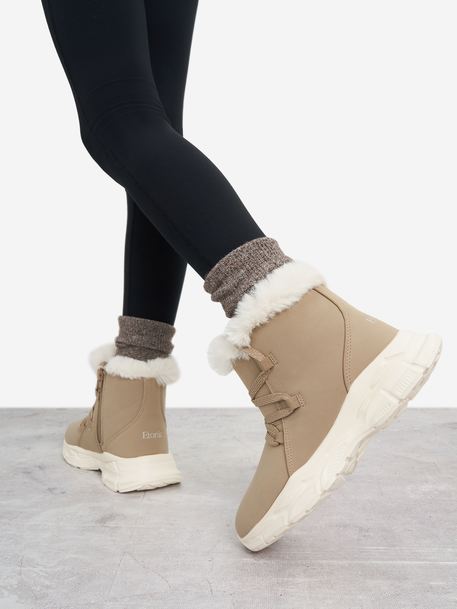 Сапоги утепленные для девочек Etonic Genre, Коричневый
