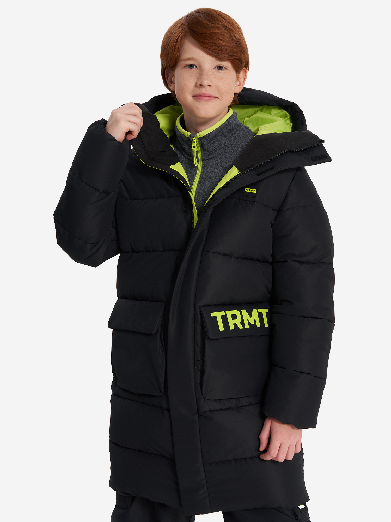 Пальто утепленное для мальчиков Termit, Черный
