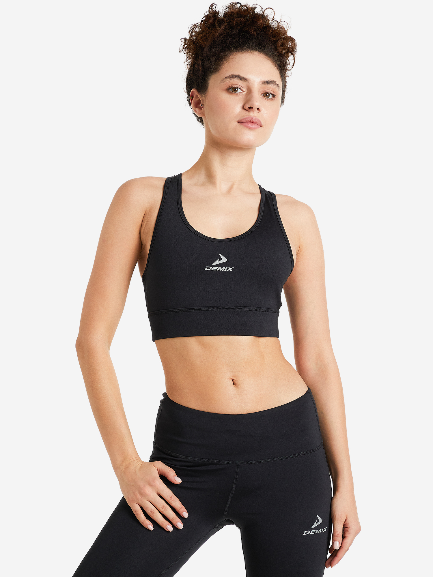 Топ бра спортивный Demix ActiveMove Essentials Longline, Черный