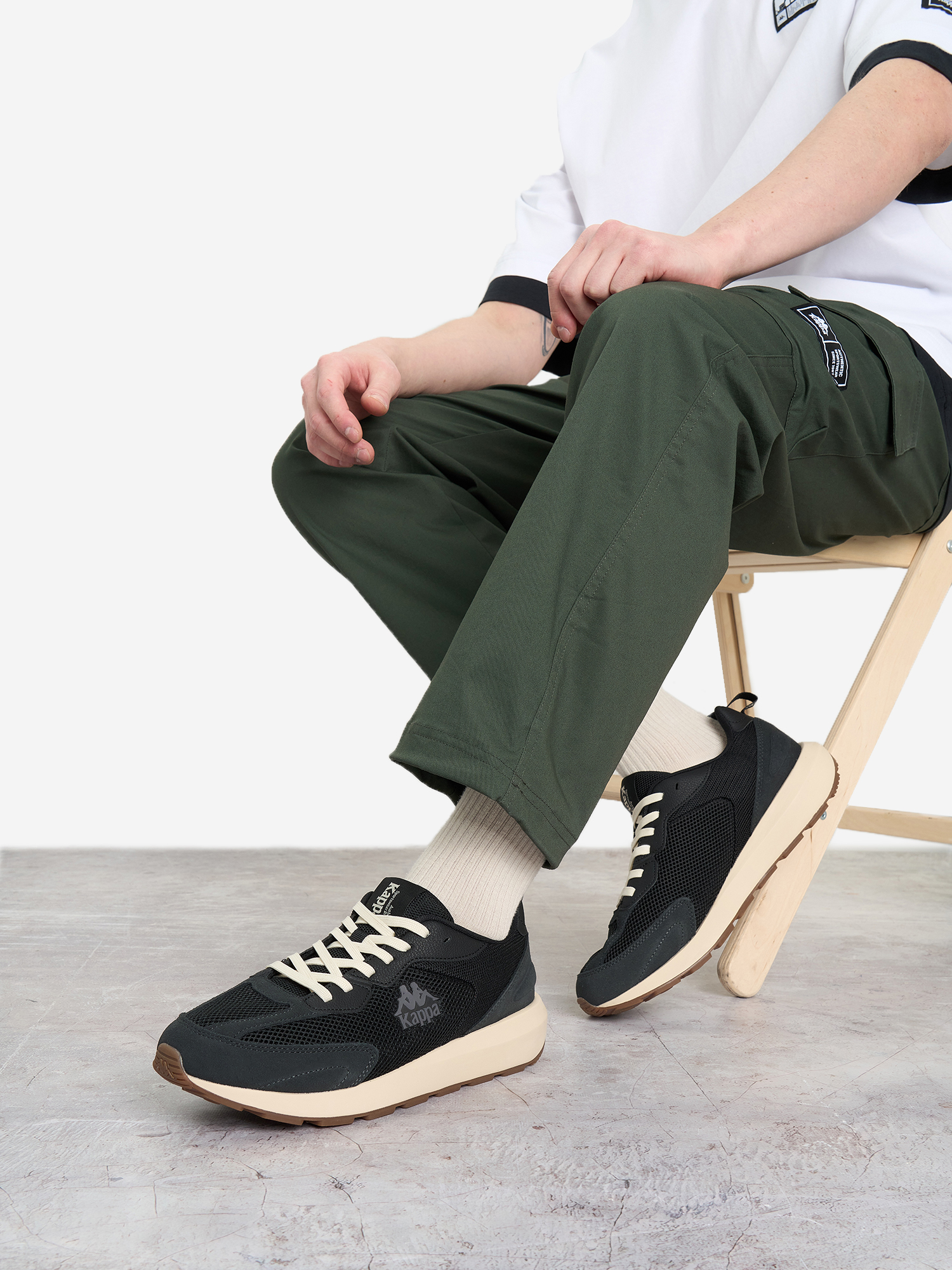 Кроссовки мужские Kappa Authentic Run Txt, Черный
