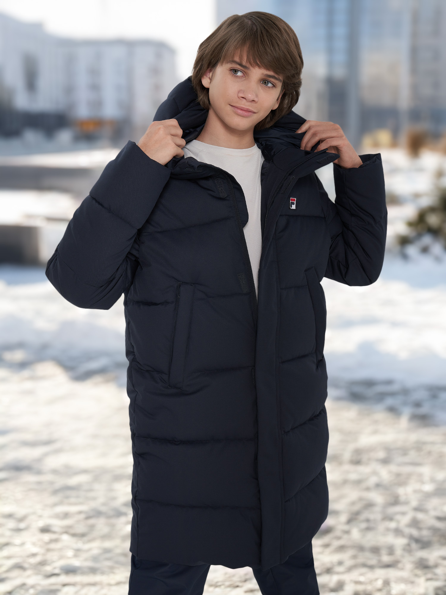 Пуховик для мальчиков FILA, Синий