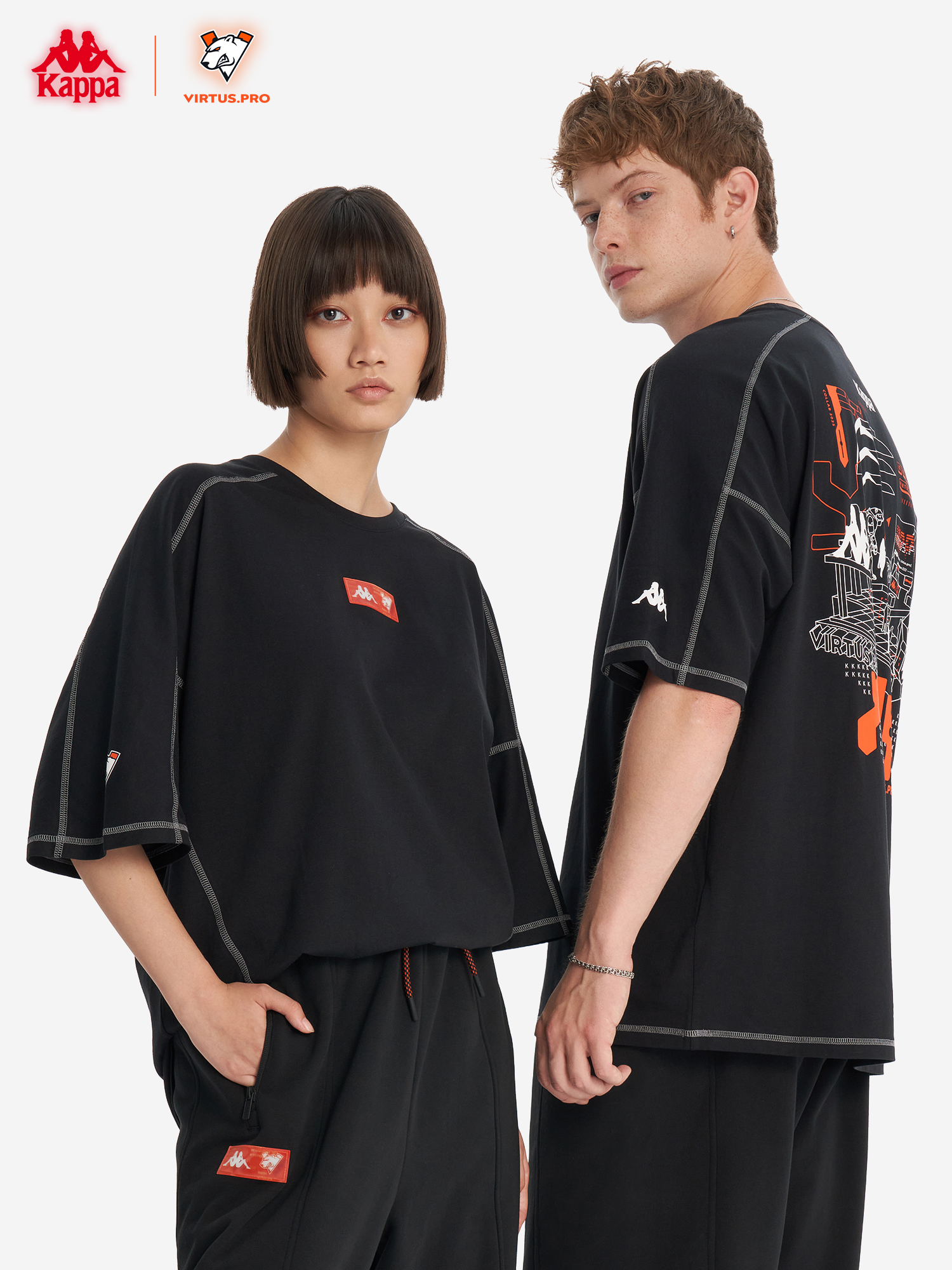 Футболка Kappa x Virtus.pro, Черный