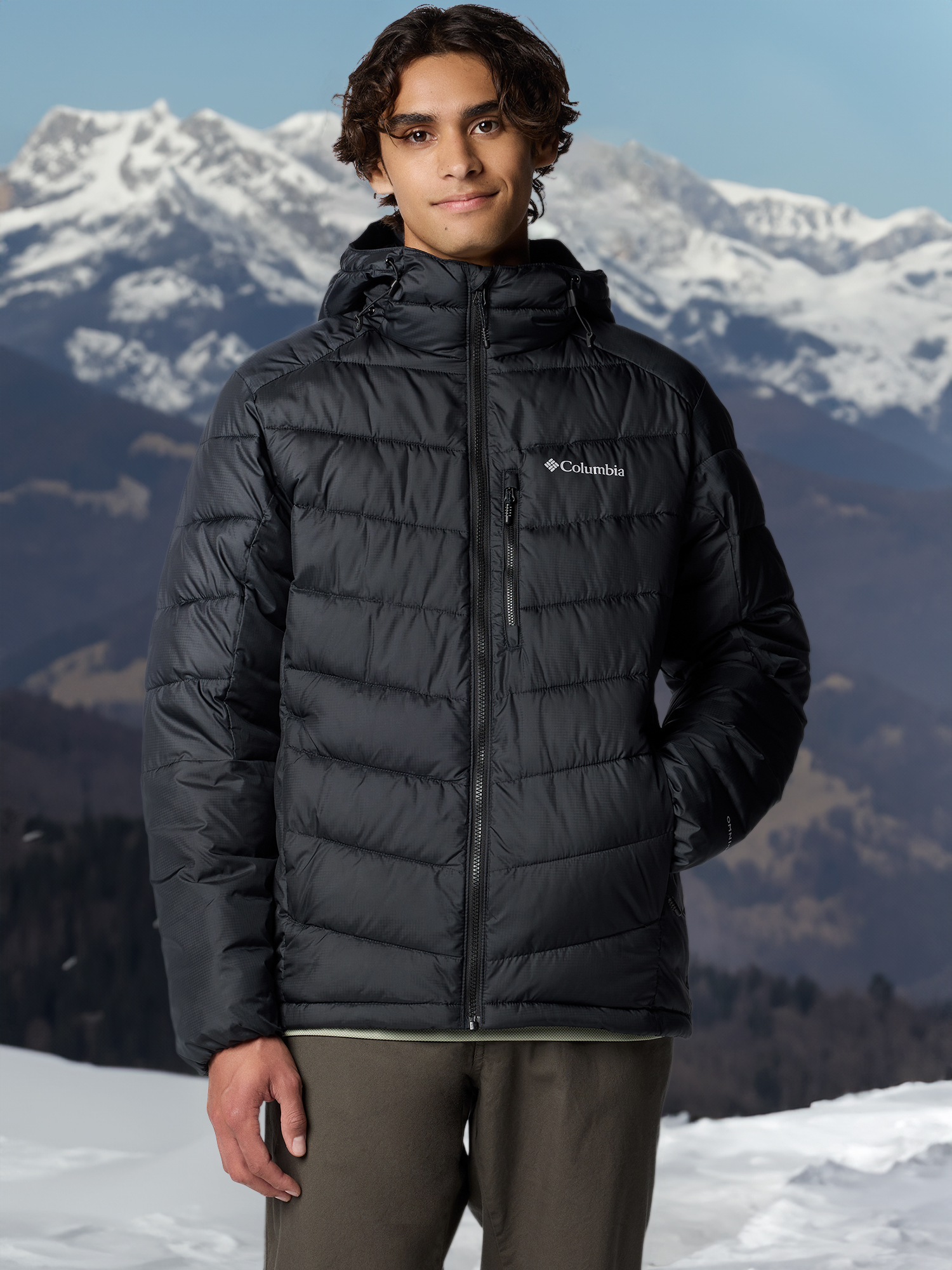 Куртка утепленная мужская Columbia Labyrinth Loop II Hooded Jacket, Черный