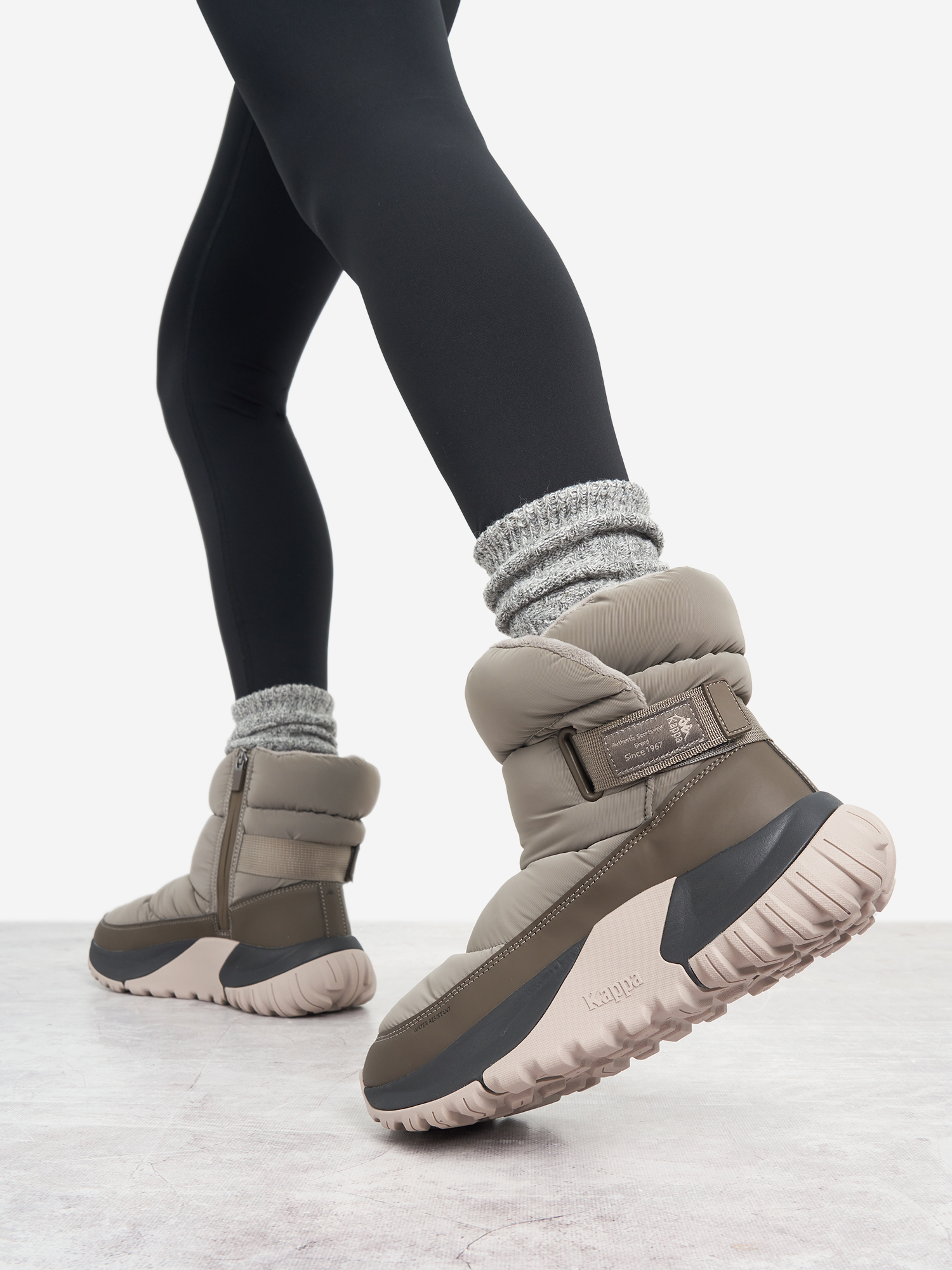 Дутики женские Kappa Giusto Mid Puffy, Серый
