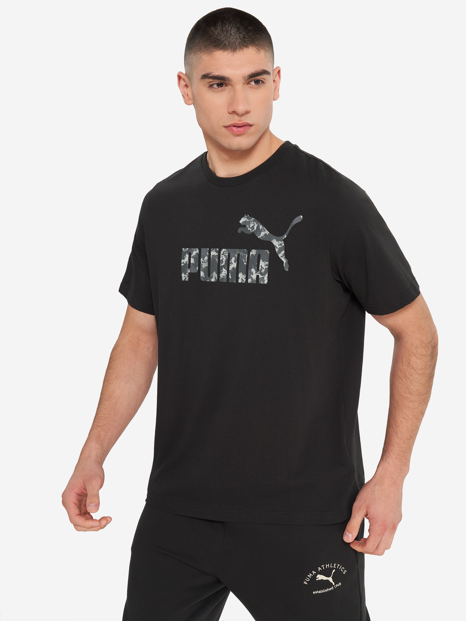 Футболка мужская PUMA Ess Camo, Черный