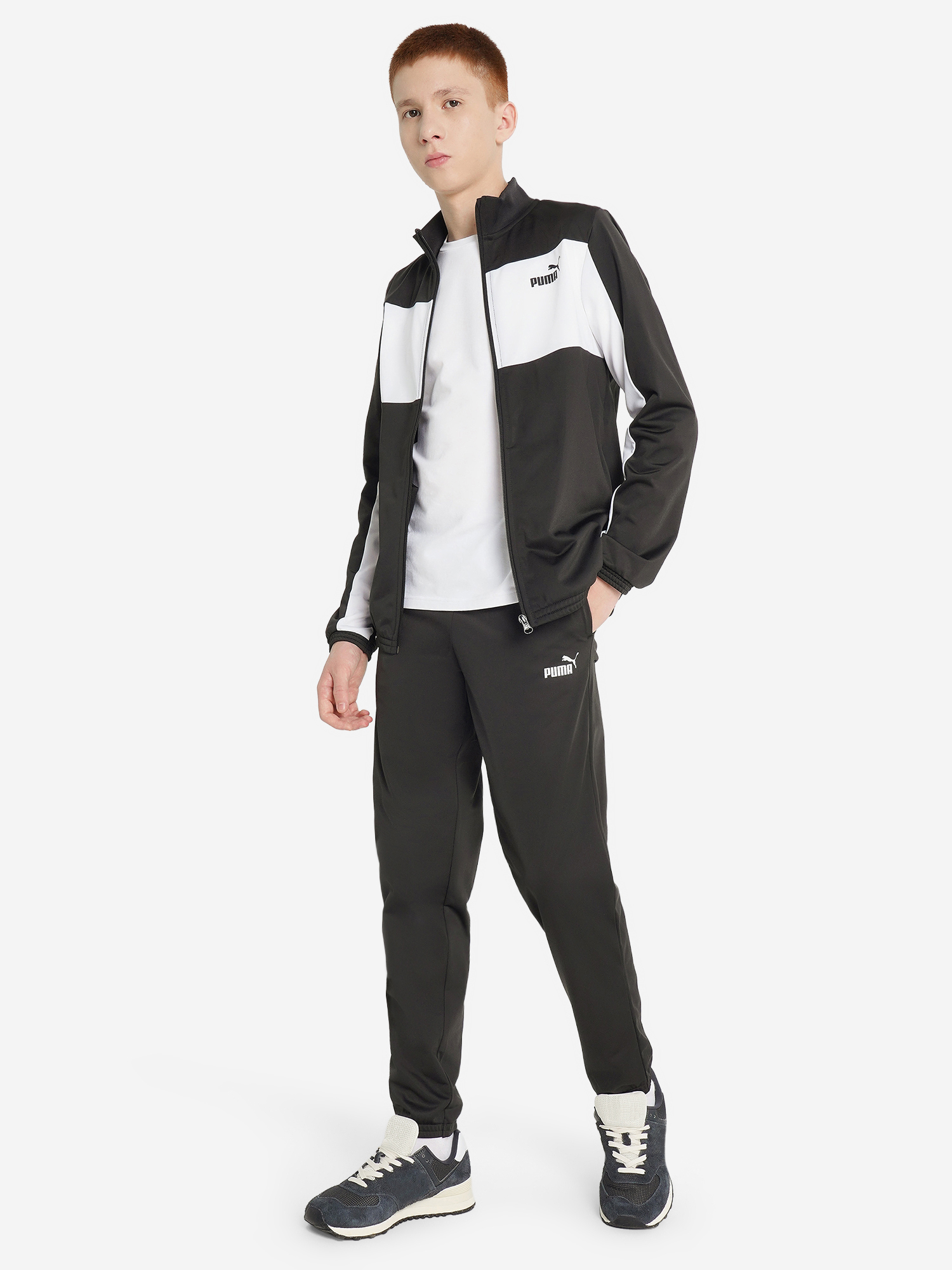 Костюм для мальчиков PUMA Poly Colorblock, Черный
