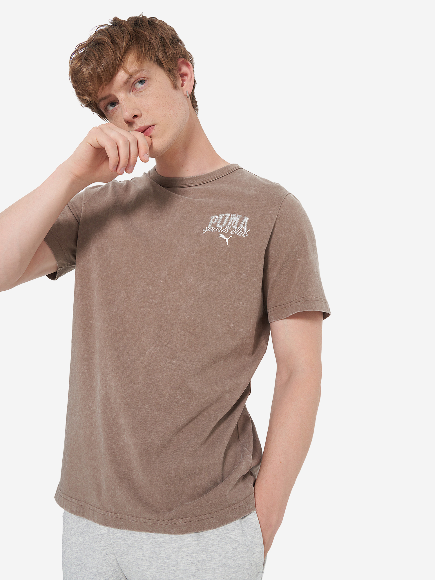 Футболка мужская PUMA, Коричневый