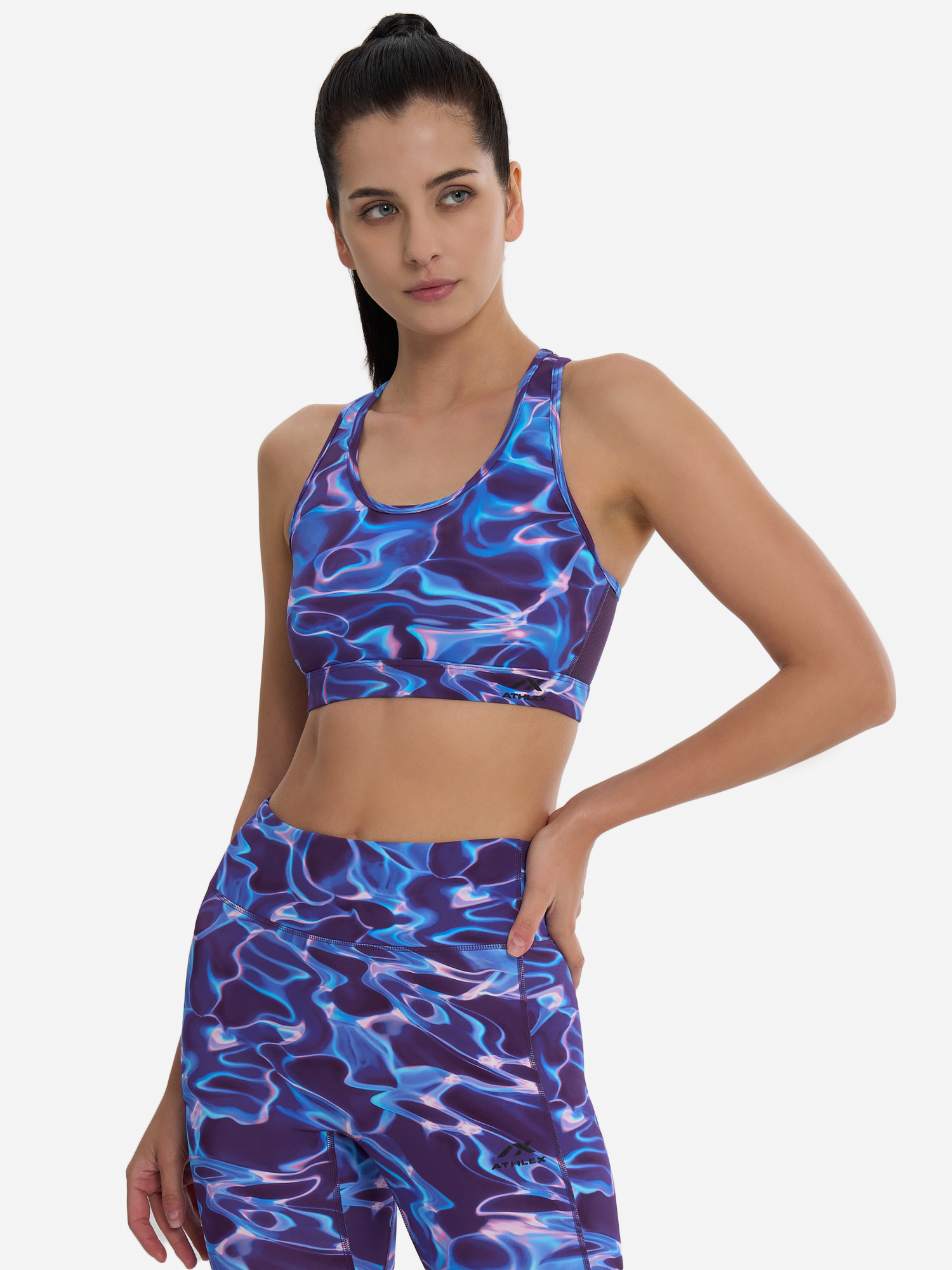 Топ бра спортивный Athlex, Фиолетовый