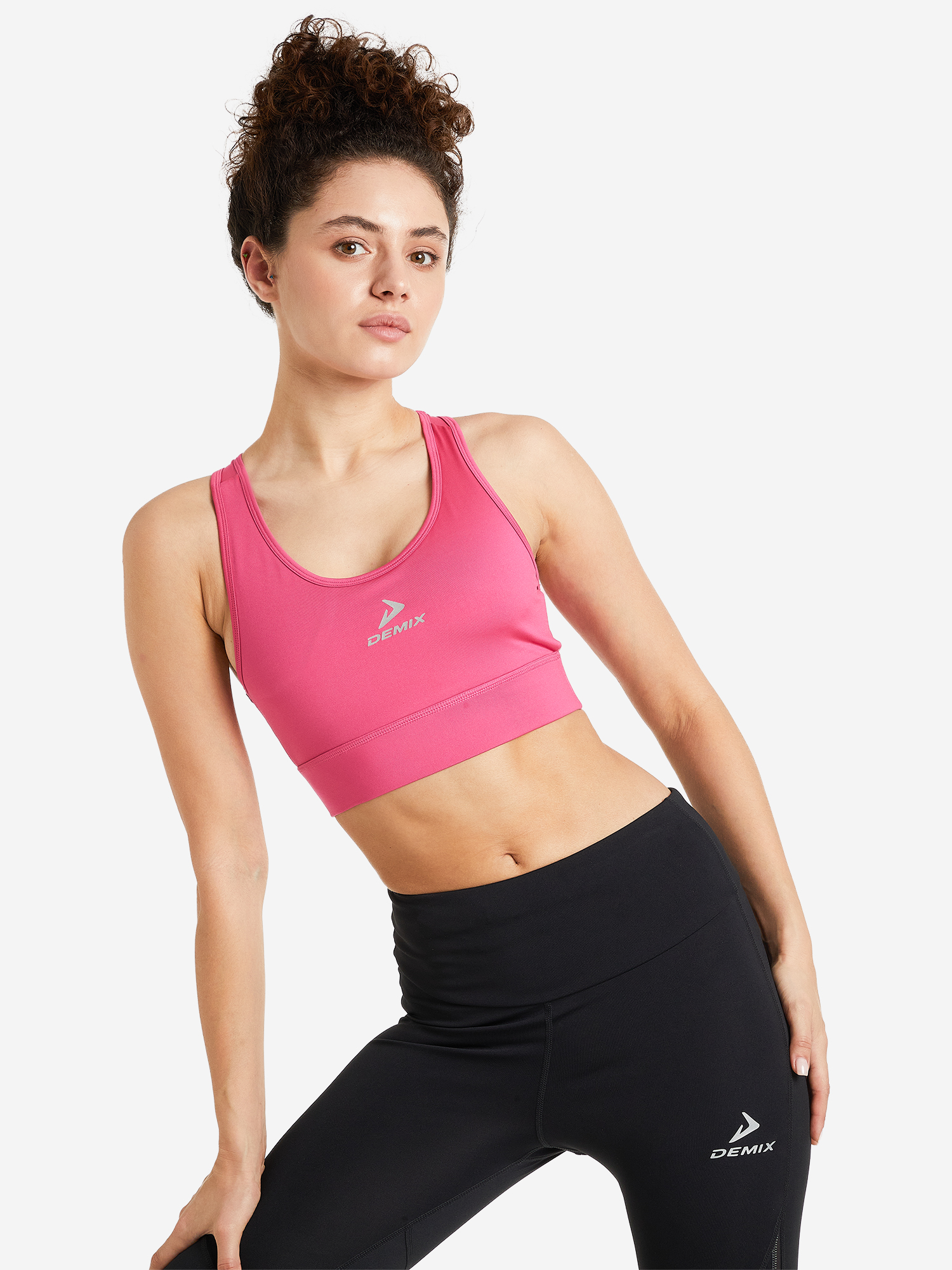 Топ бра спортивный Demix ActiveMove Essentials Longline, Розовый