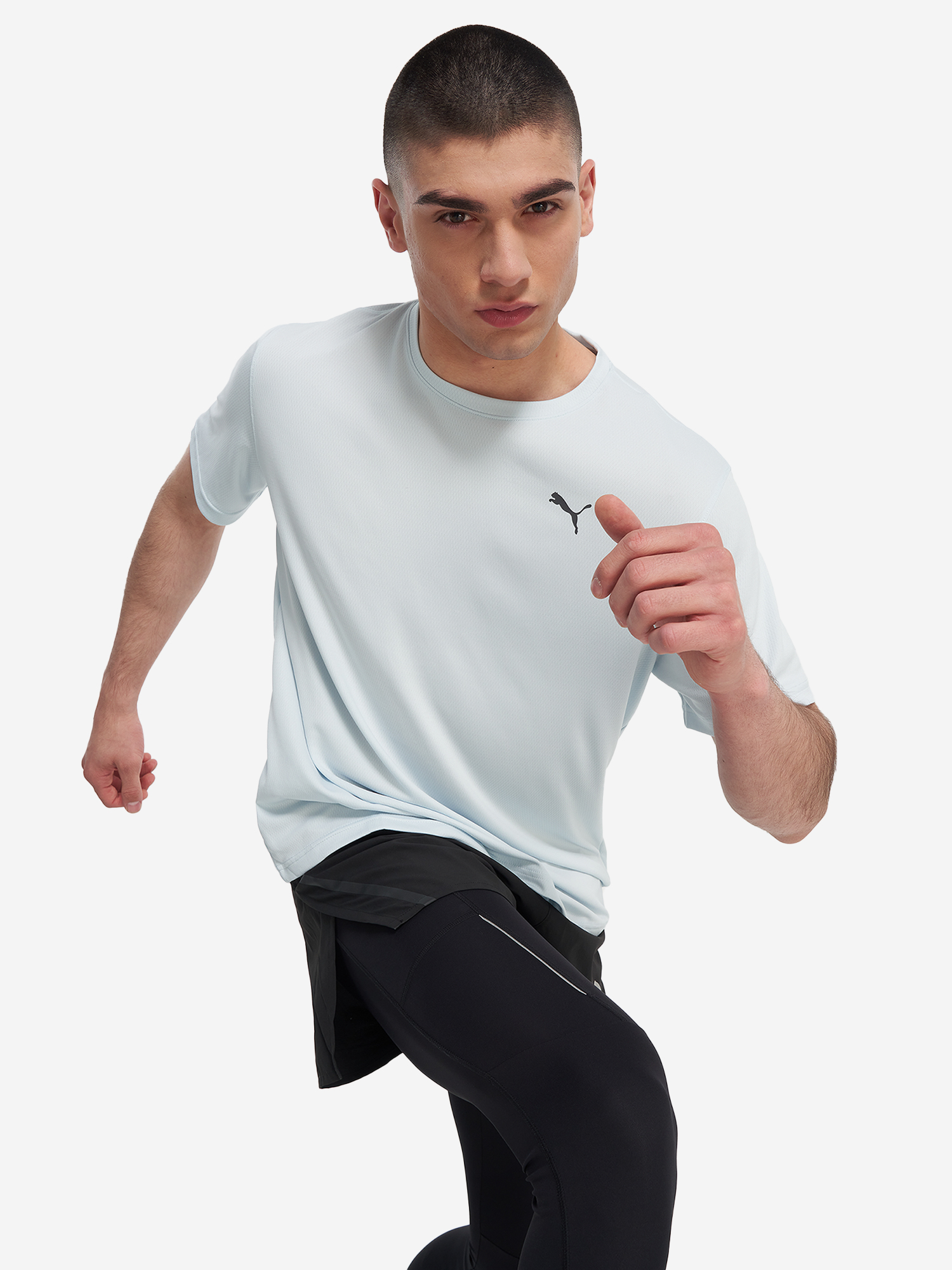 Футболка мужская PUMA Graphics Running Faster, Голубой