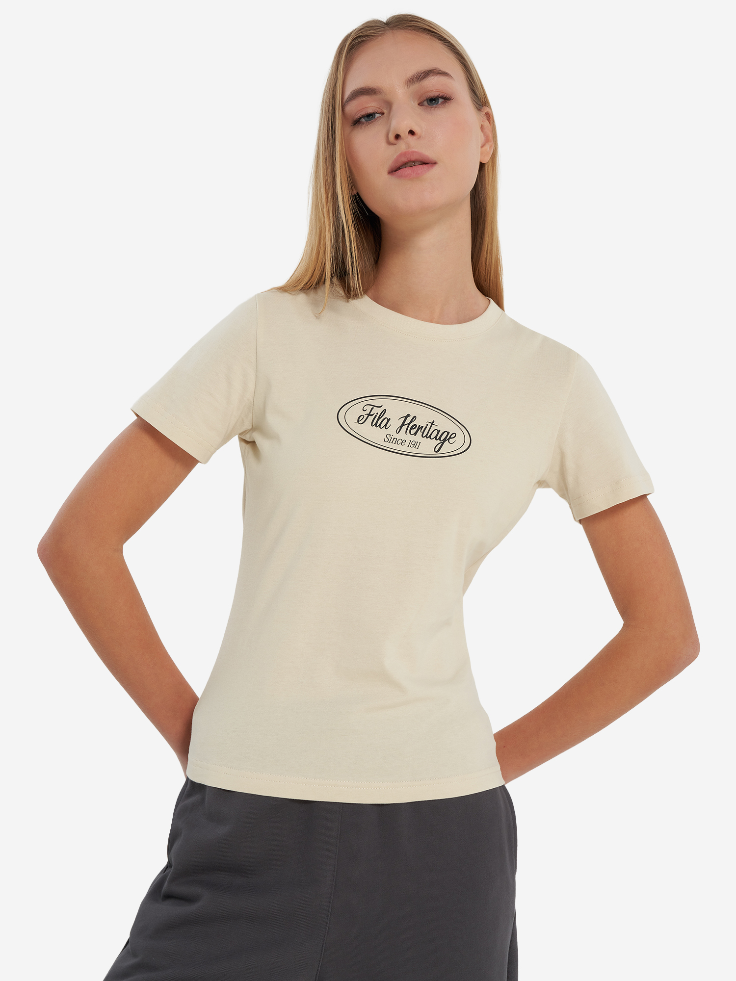 Футболка женская FILA, Бежевый