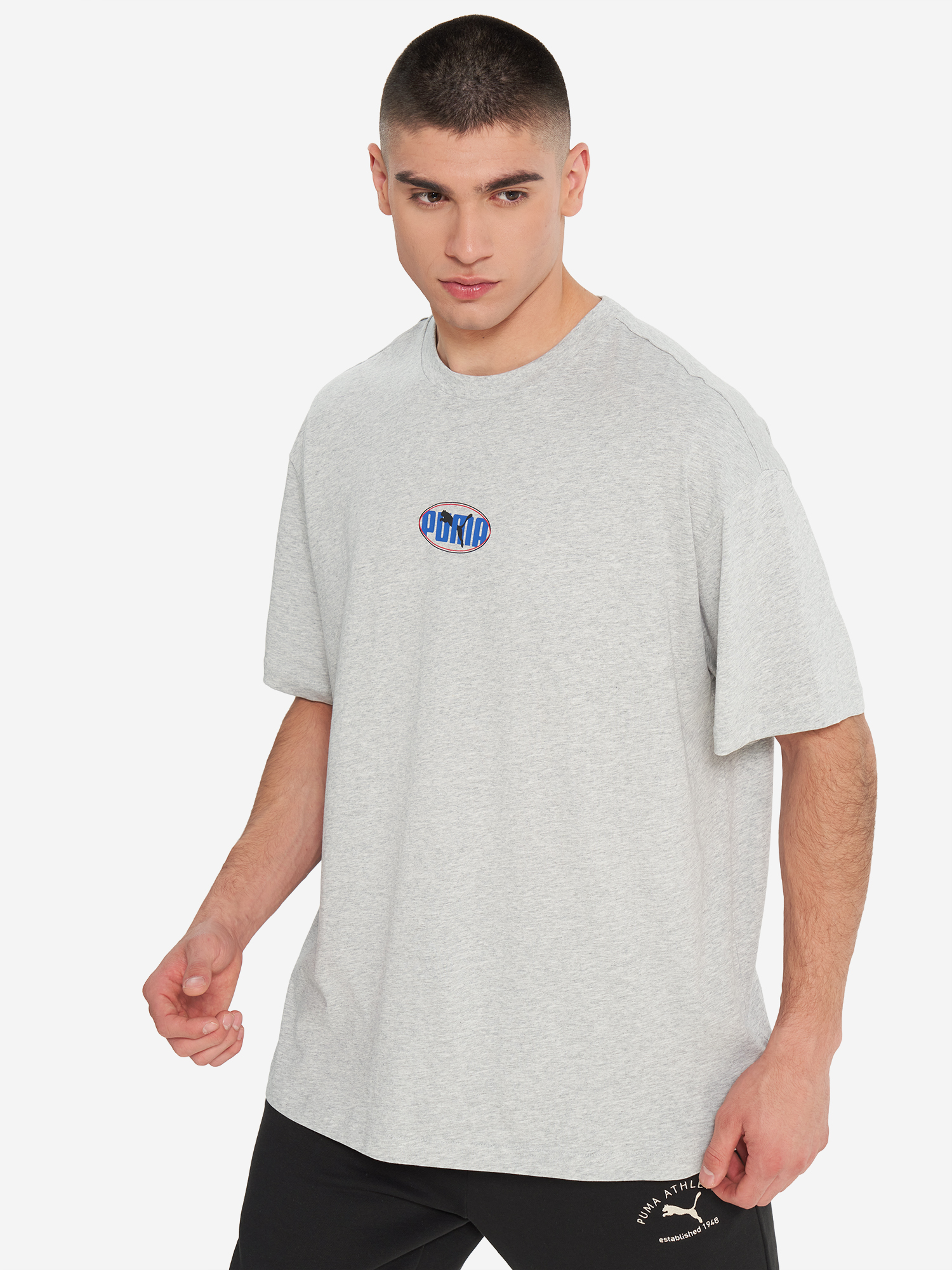 Футболка мужская PUMA Ess Logo Lab, Серый