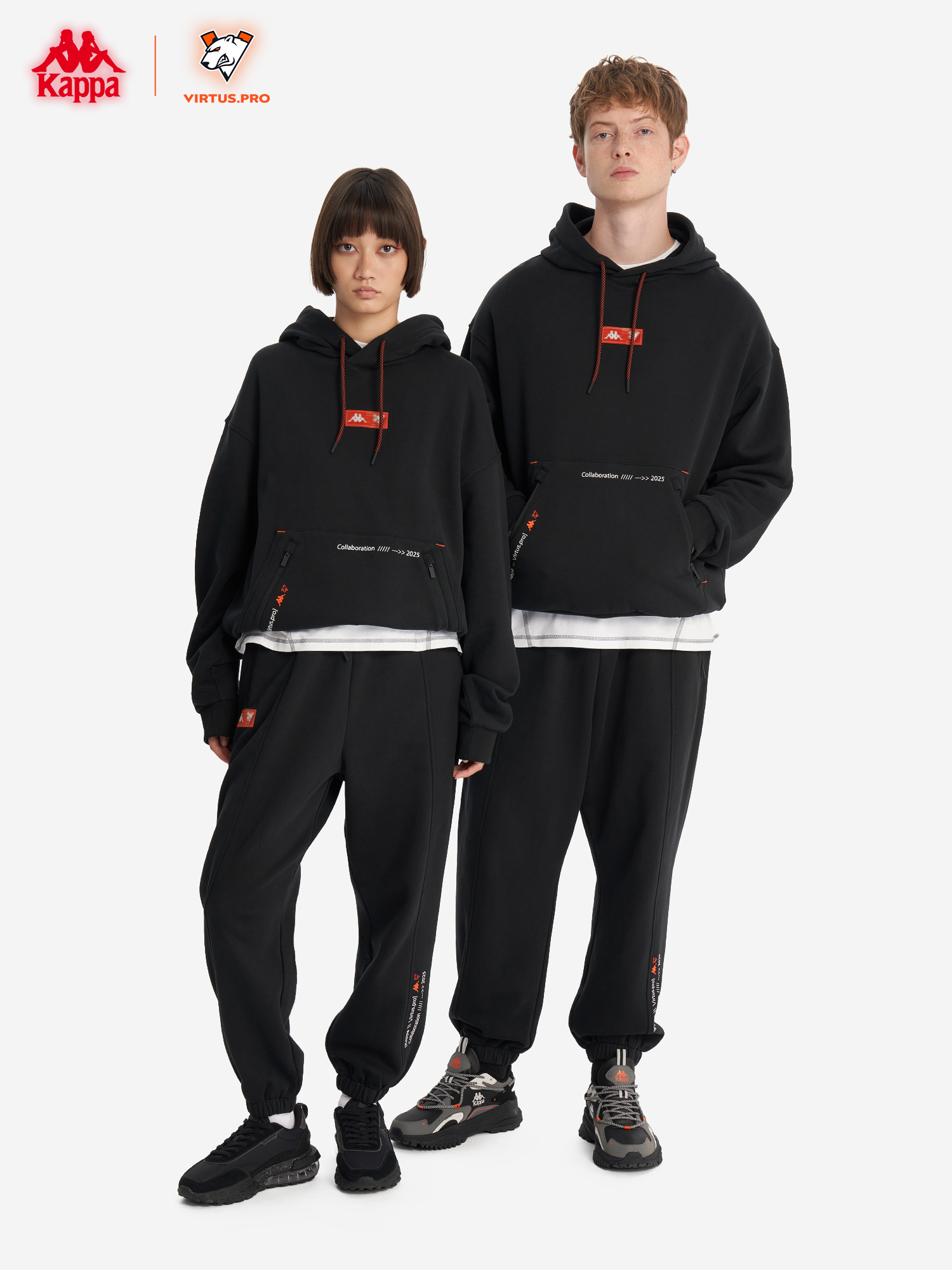 Брюки Kappa x Virtus.pro, Черный