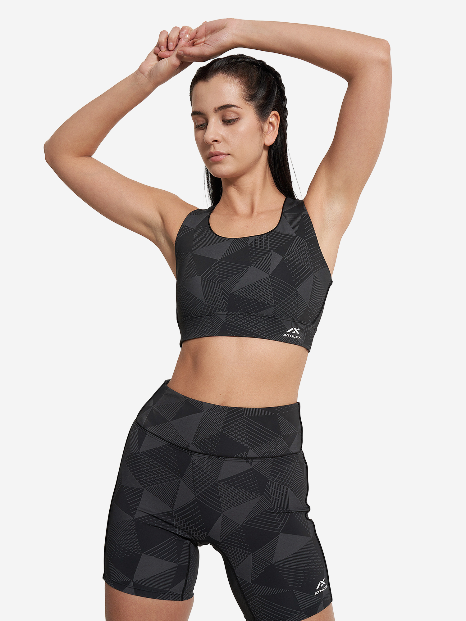 Топ бра спортивный Athlex, Черный