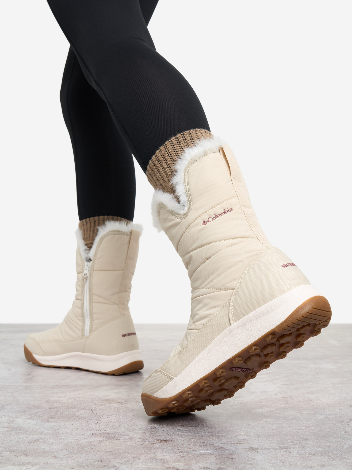 Дутики женские Columbia Minx Slip V, Бежевый