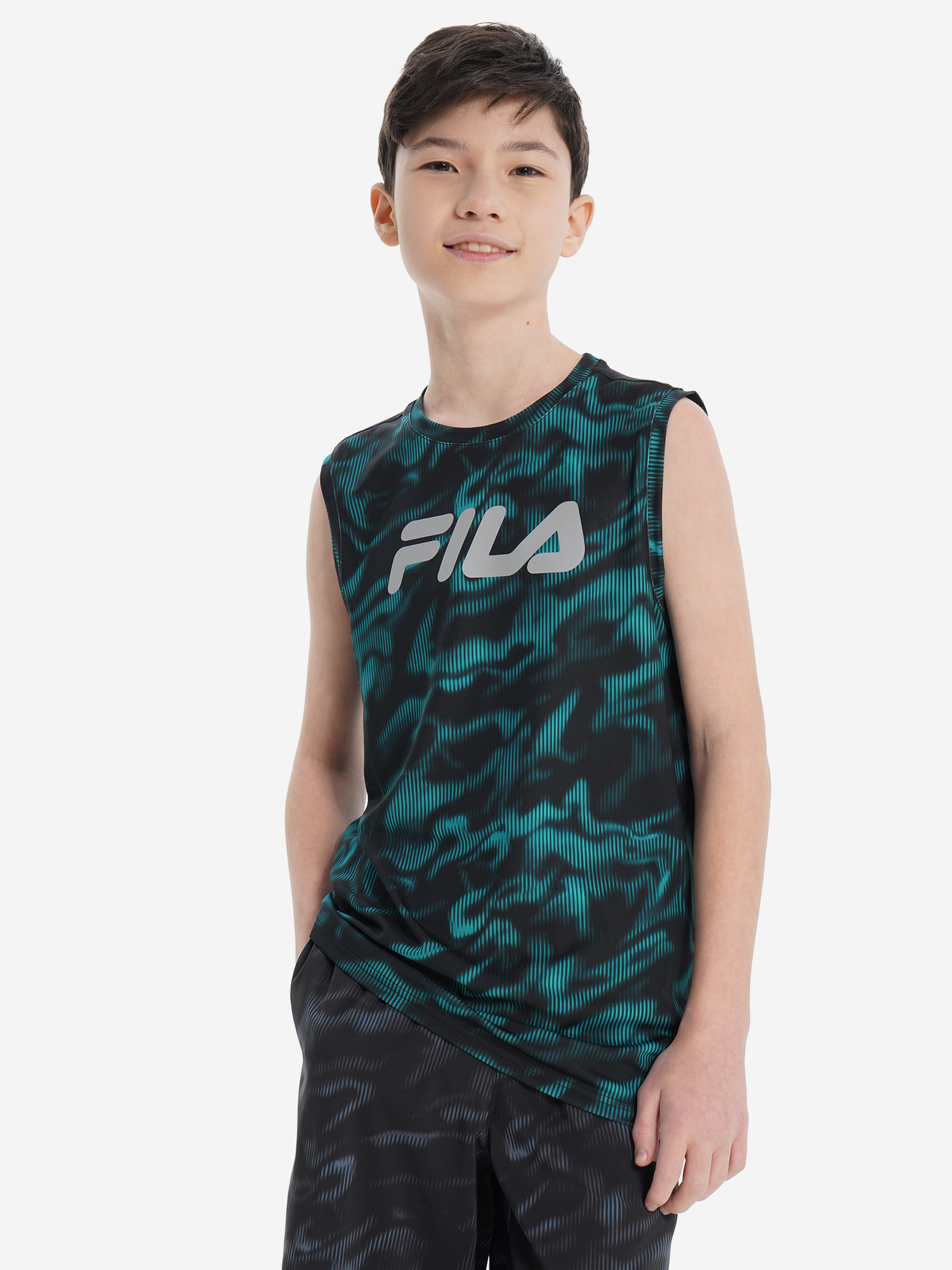 Майка для мальчиков FILA, Черный