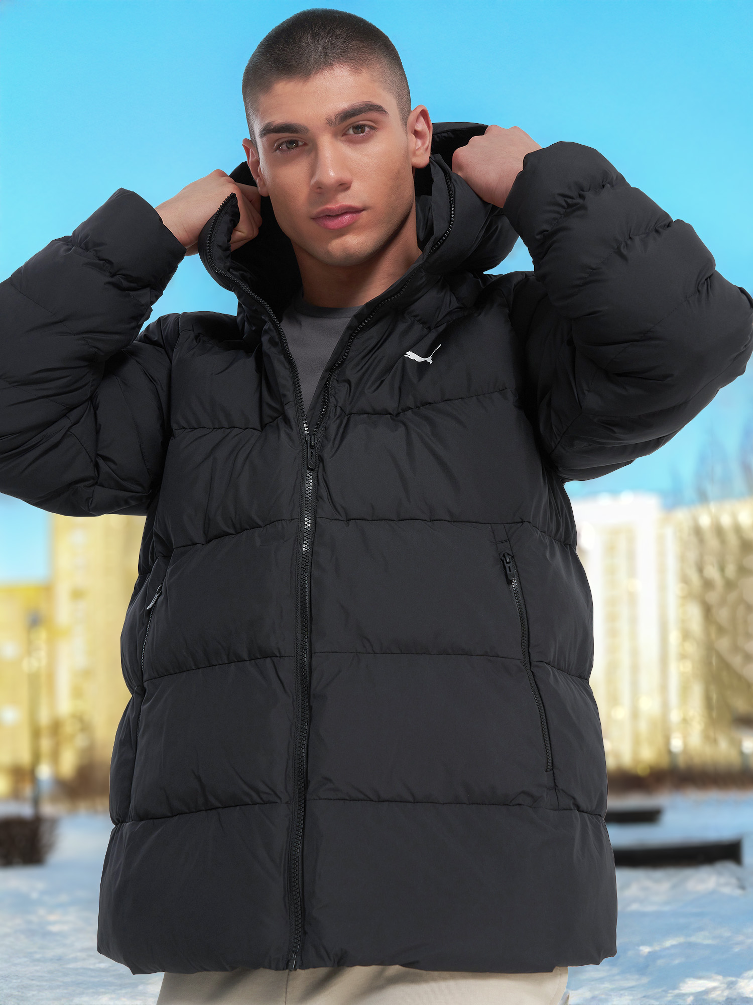 Пуховик мужской PUMA Mono, Черный