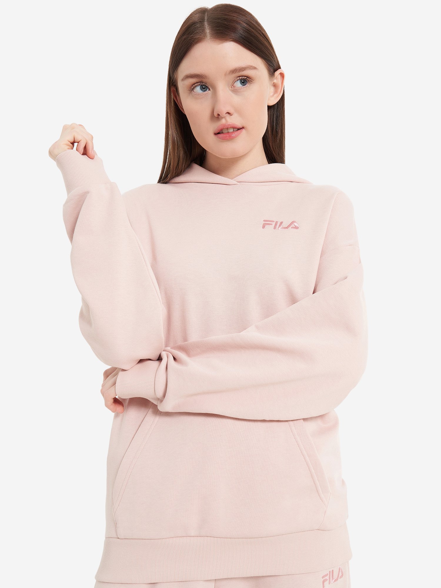 Худи женское оверсайз FILA, Бежевый
