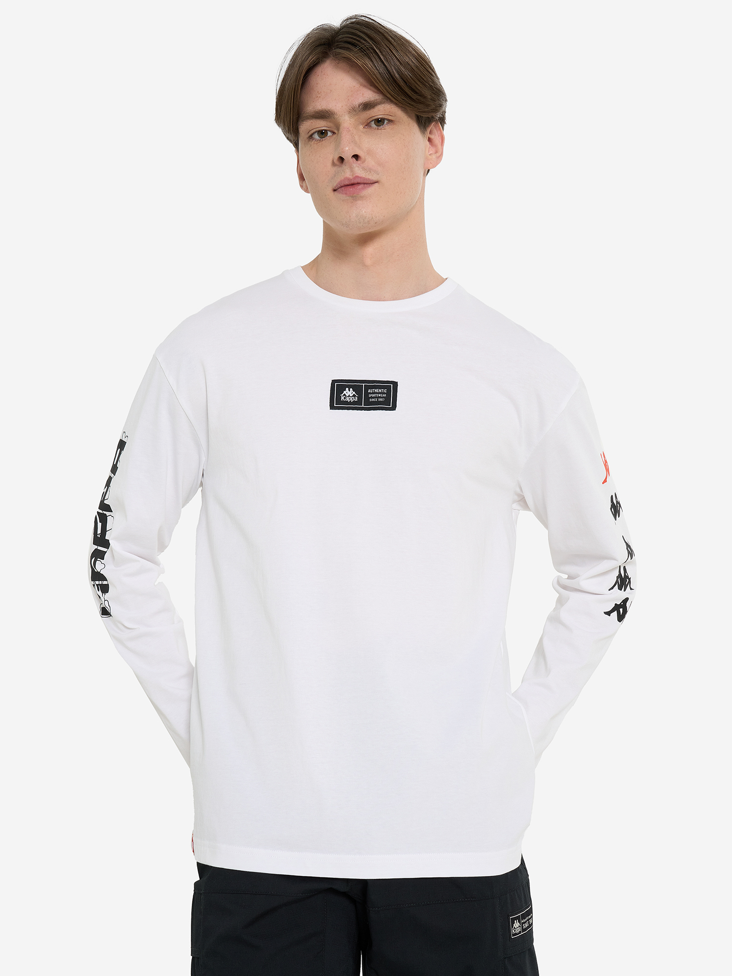Лонгслив мужской Kappa, Белый