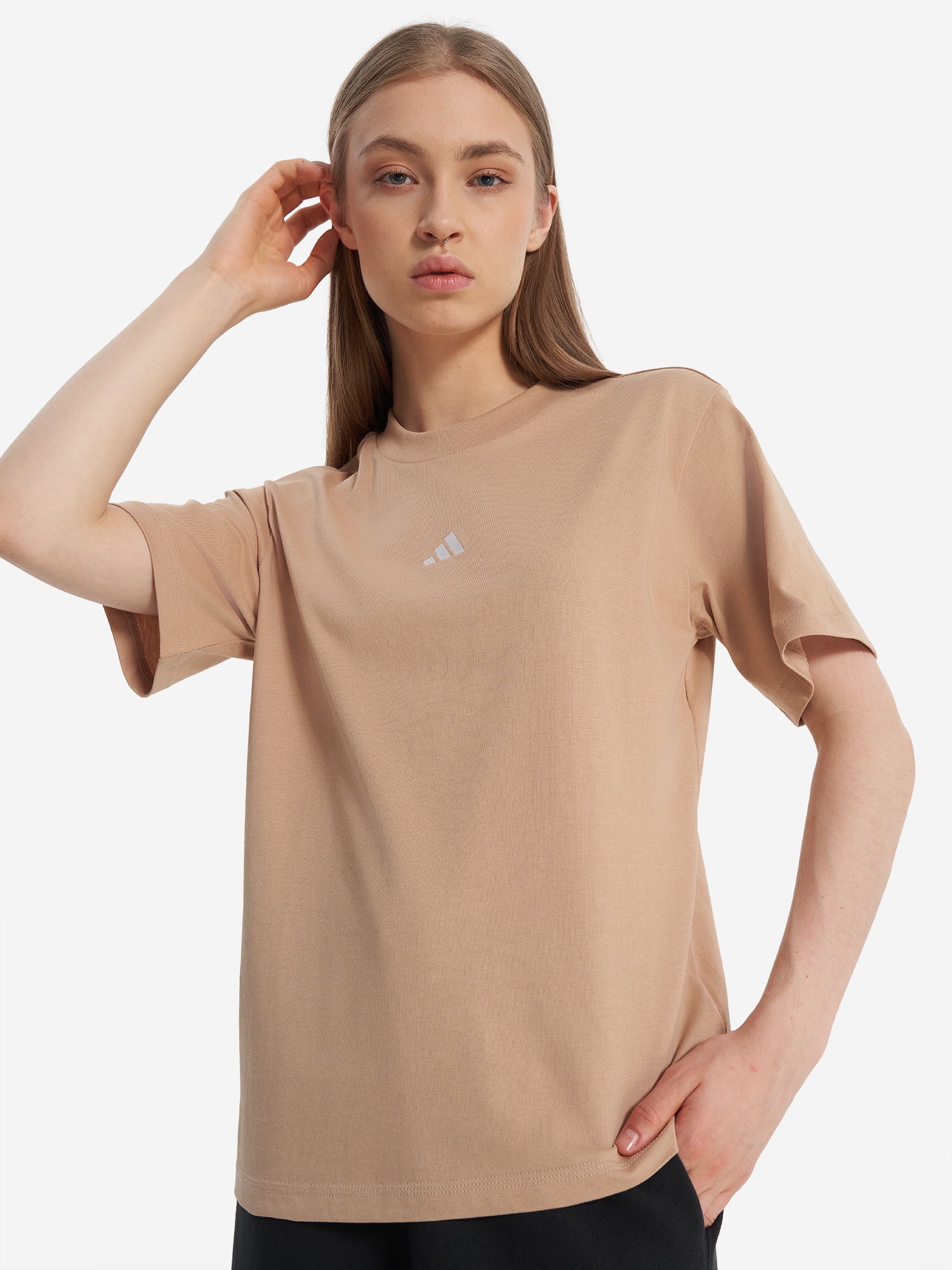 Футболка женская adidas, Коричневый