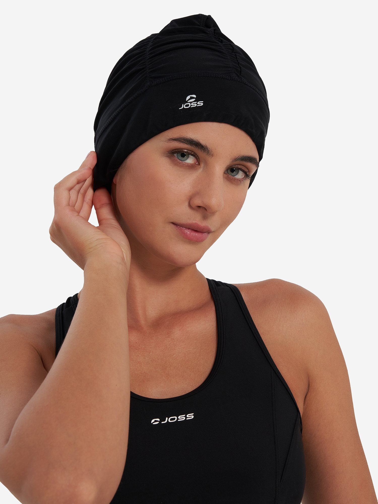 Шапочка для плавания женская Joss, Черный