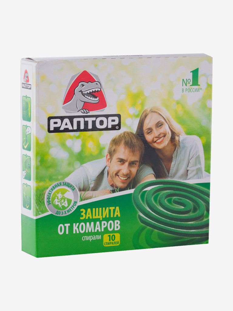 Спираль от комаров без запаха Gardex Raptor, 10 шт.
