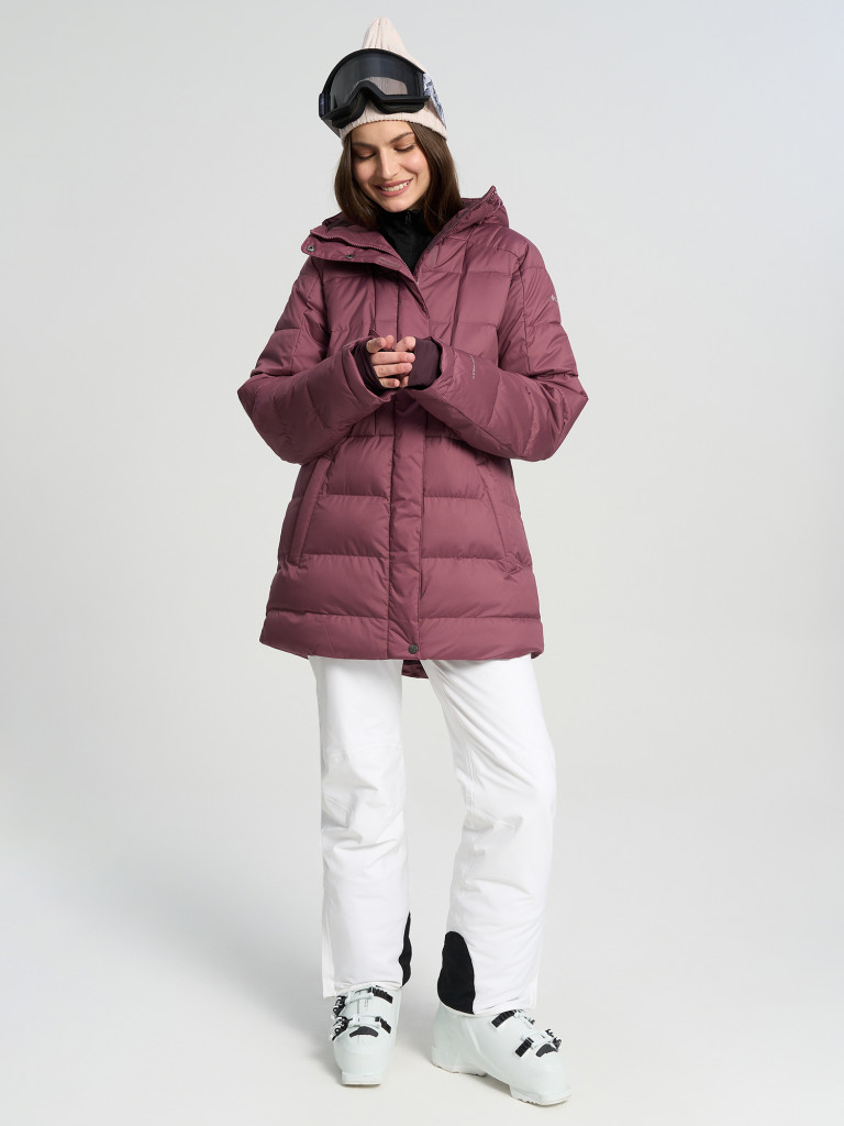 Куртка горнолыжная непродуваемая женская Columbia Snowside Peak Long Insulated Jacket