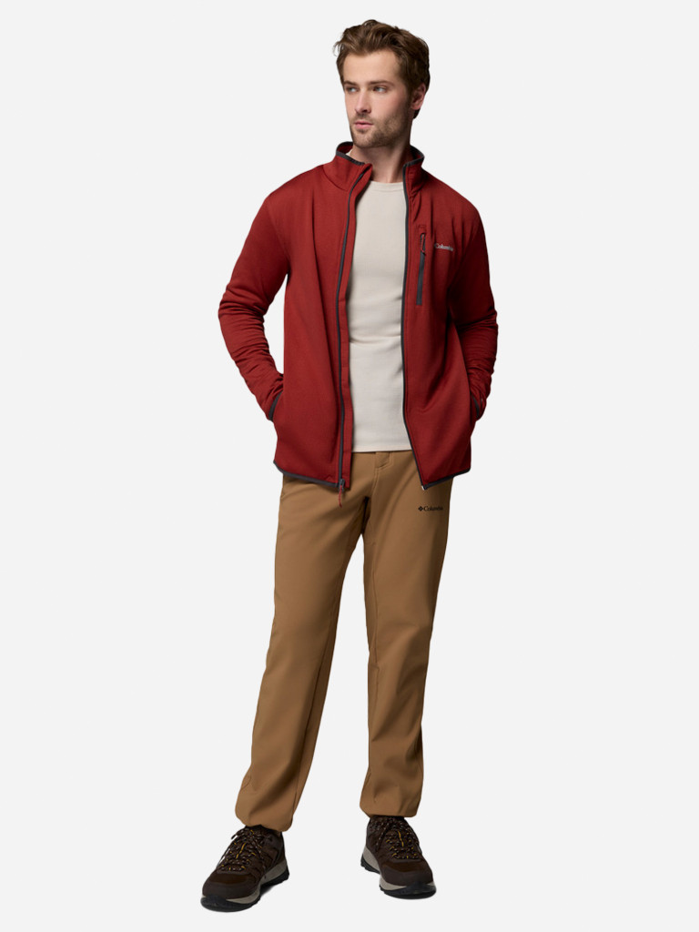 Джемпер флисовый мужской Columbia Essential Hike Grid Fleece Full Zip