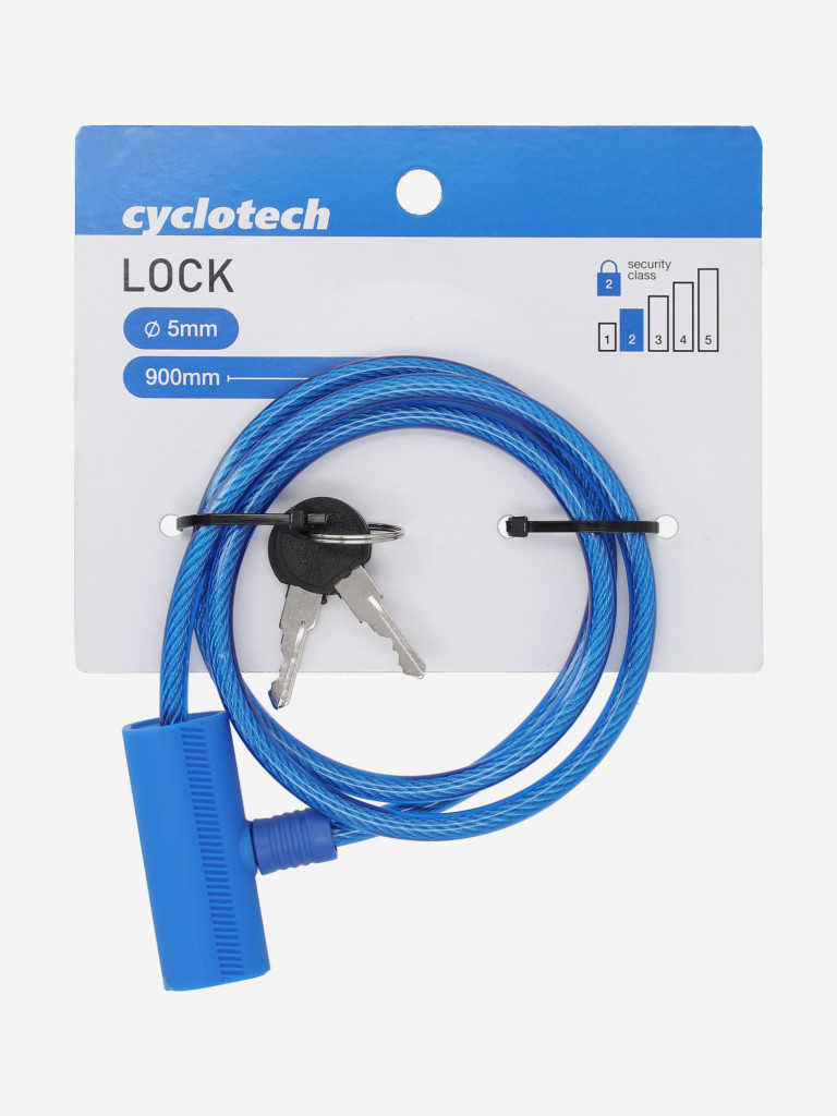 Замок велосипедный с ключами Cyclotech CLK-2