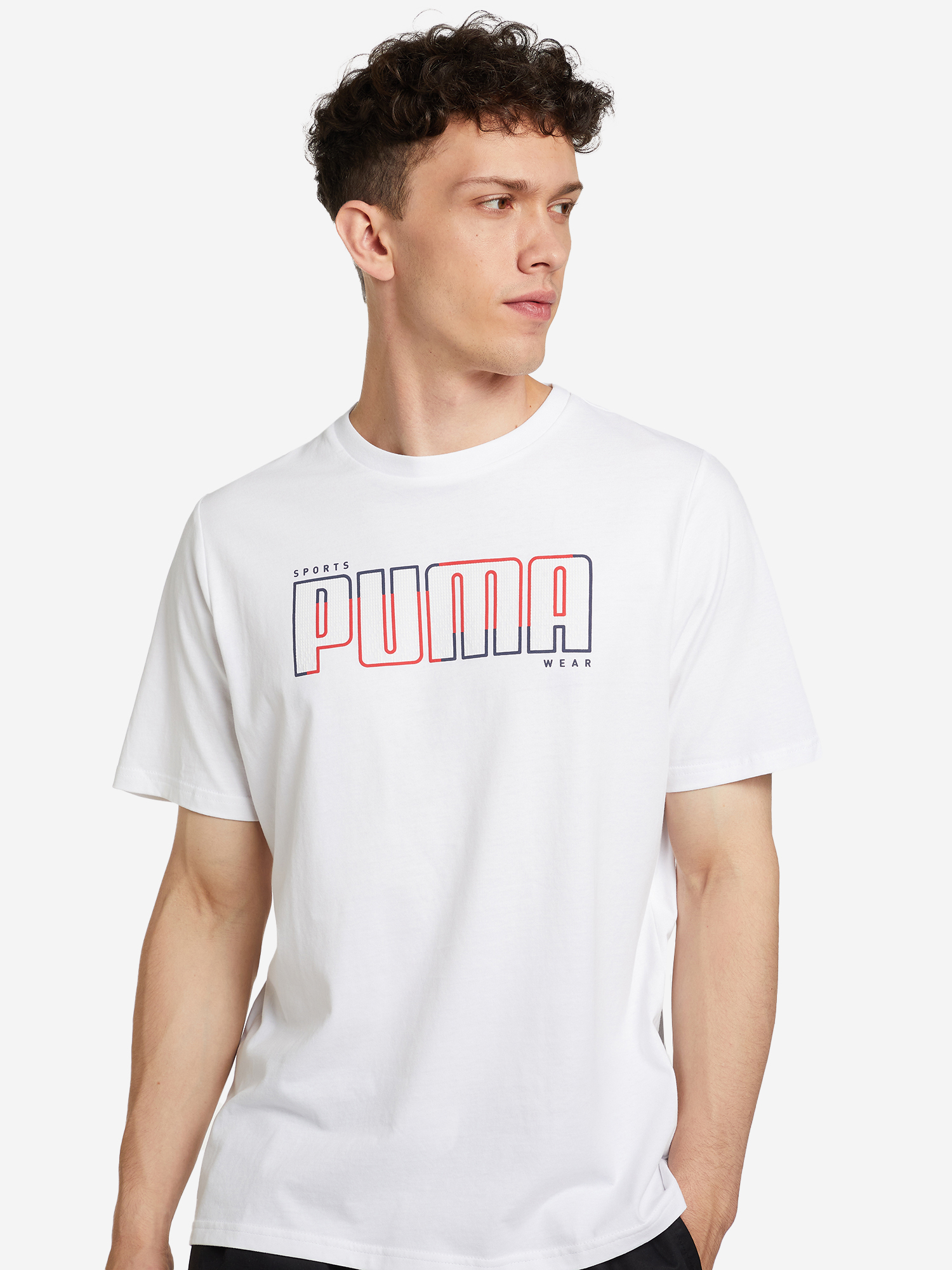 Фуфайка мужская Puma белый цвет — купить за 58.8 руб. в интернет ...