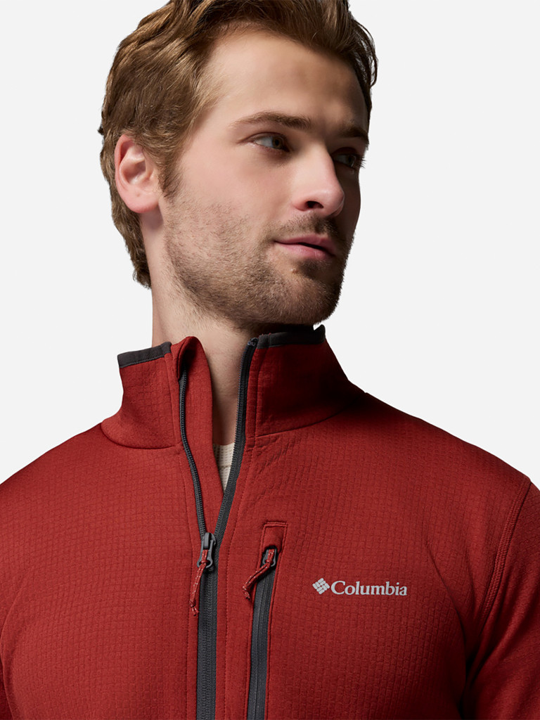 Джемпер флисовый мужской Columbia Essential Hike Grid Fleece Full Zip