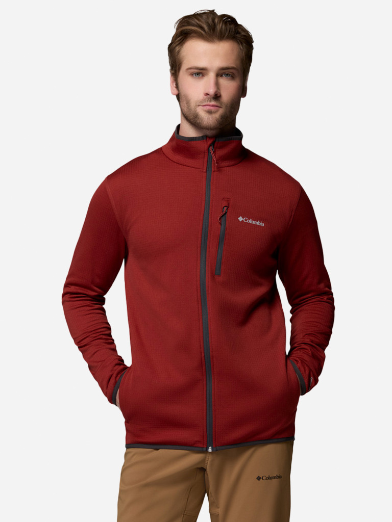Джемпер флисовый мужской Columbia Essential Hike Grid Fleece Full Zip