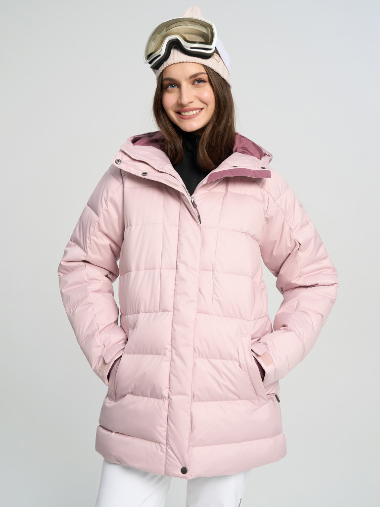 Куртка горнолыжная непродуваемая женская Columbia Snowside Peak Long Insulated Jacket