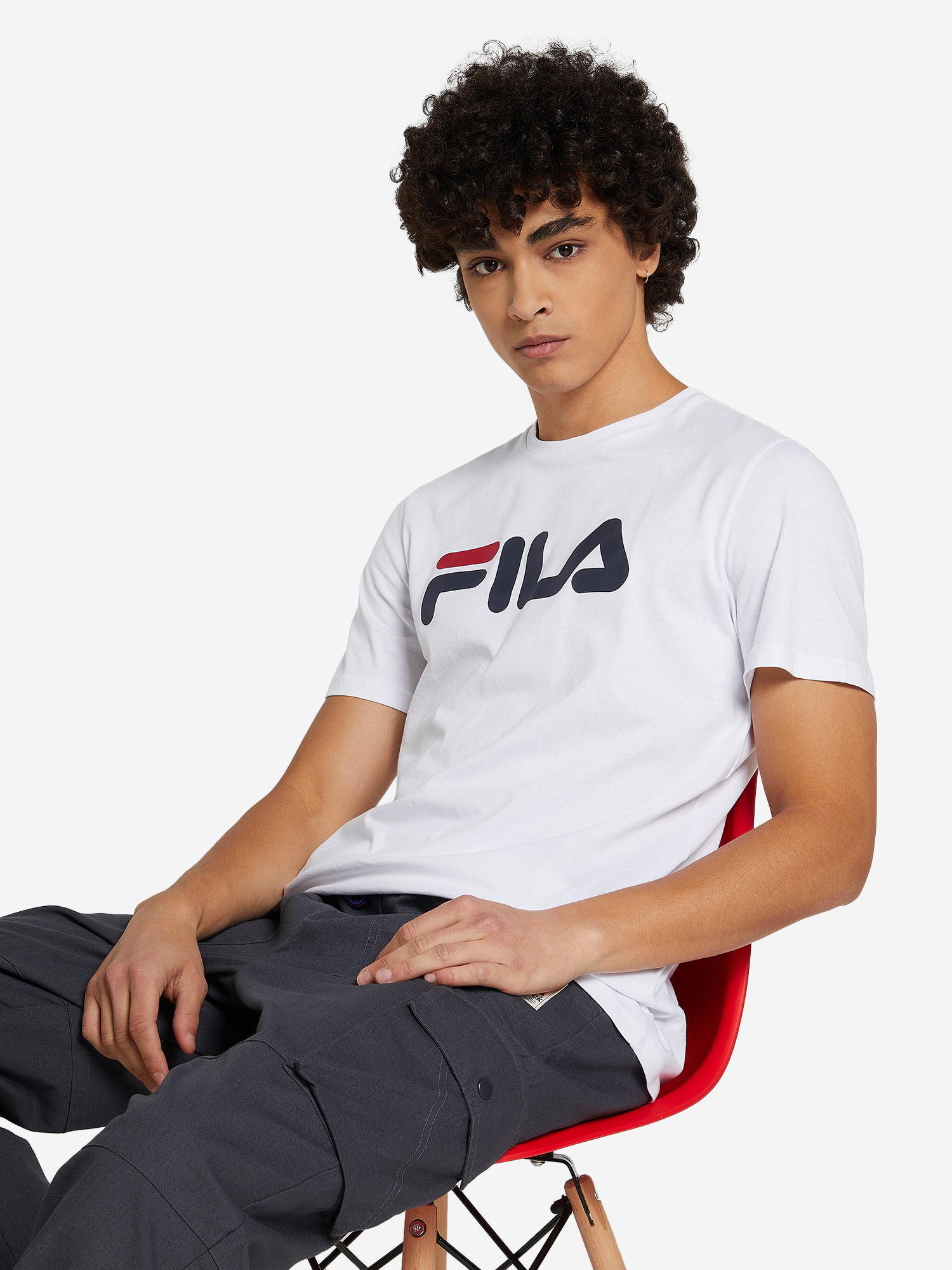 Футболка мужская FILA белый цвет — купить за 16.72 руб в интернет ...