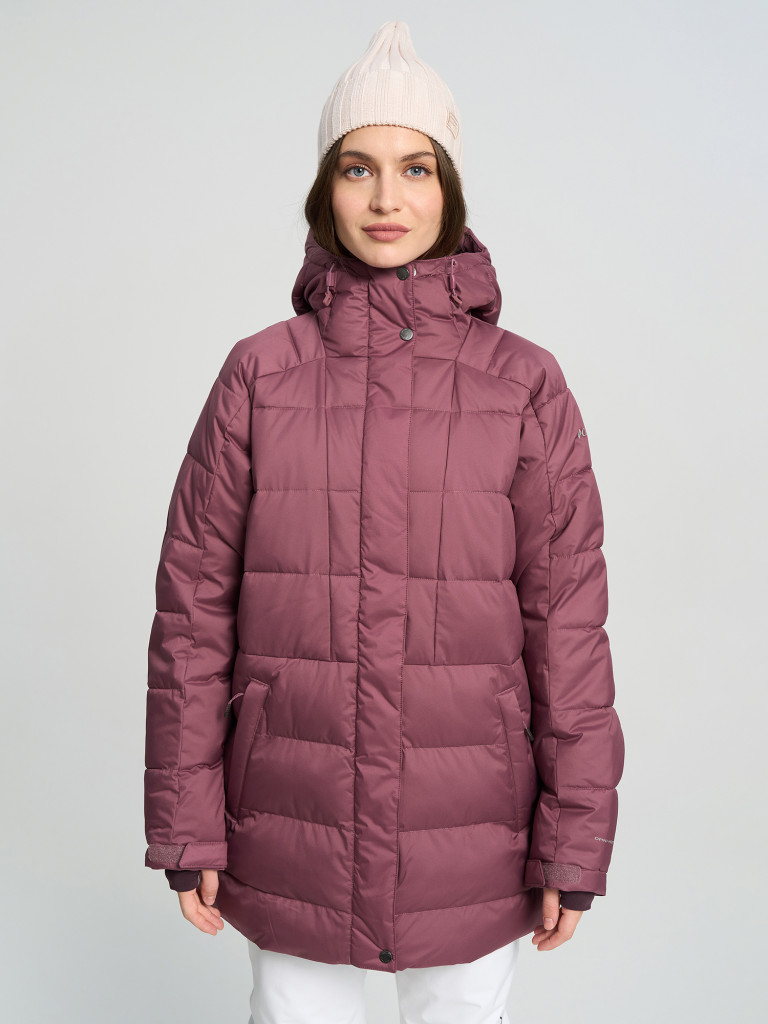 Куртка горнолыжная непродуваемая женская Columbia Snowside Peak Long Insulated Jacket