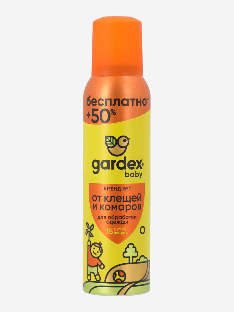 Аэрозоль от кровососущих насекомых и клещей детский Gardex Baby, 150 мл