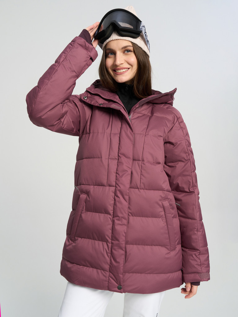 Куртка горнолыжная непродуваемая женская Columbia Snowside Peak Long Insulated Jacket