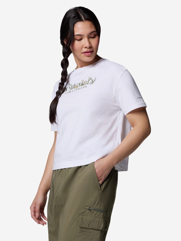 Футболка женская Columbia Rolling Bend Graphic Relaxed Crop Ss