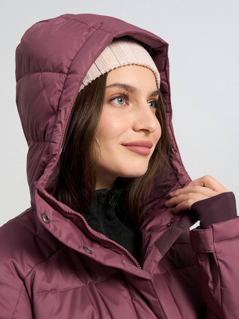 Куртка горнолыжная непродуваемая женская Columbia Snowside Peak Long Insulated Jacket