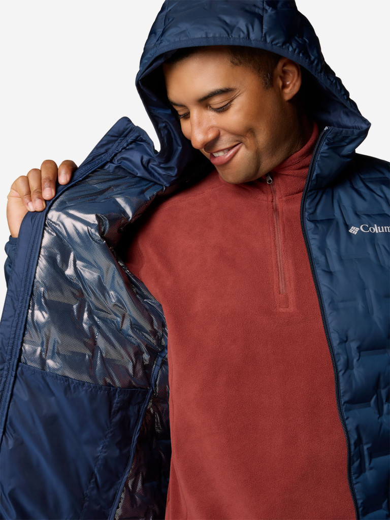 Ультралегкий пуховик мужской Columbia Delta Ridge II Down Hooded Jacket