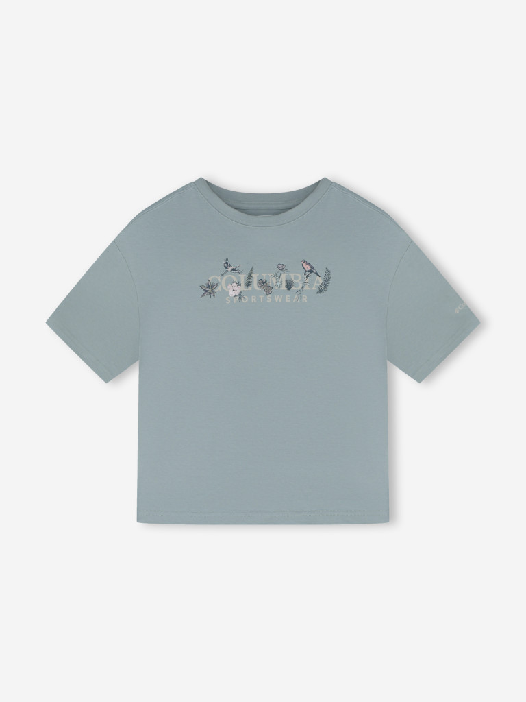 Футболка женская Columbia Rolling Bend Graphic Relaxed Crop SS